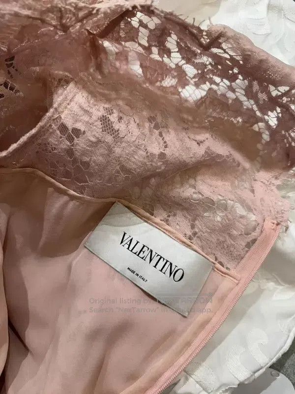 Valentino Valentino Light pink lace dress Size S / US 4 / IT 40 - 7 Thumbnail