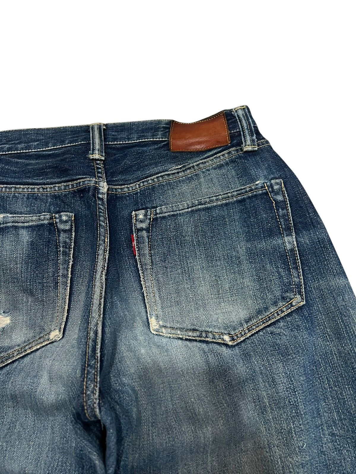 Japanese Brand Vintage Japanese Brand Selvedge Distressed Jean Japan Size US 28 / EU 44 - 13 Thumbnail
