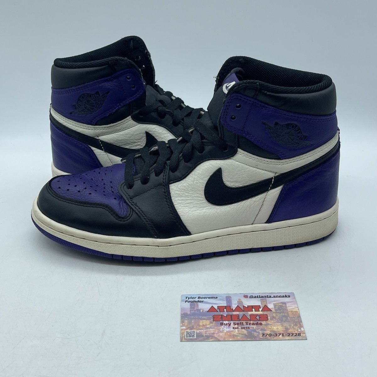 Jordan Brand Air Jordan 1 high court purple Size US 8.5 / EU 41-42 - 1 Thumbnail