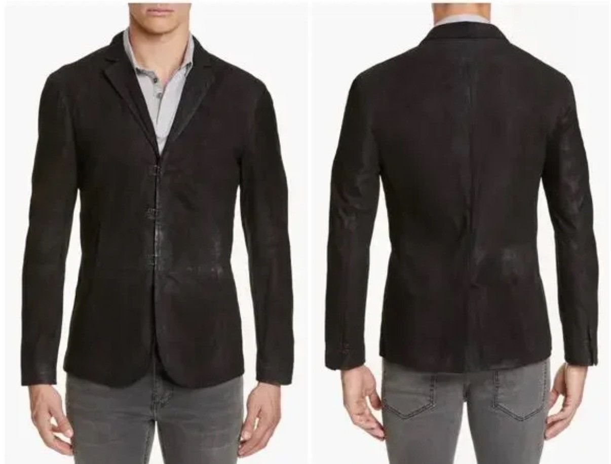 John Varvatos Goat suede hook and bar slim blazer Size US S / EU 44-46 / 1 - 3 Thumbnail