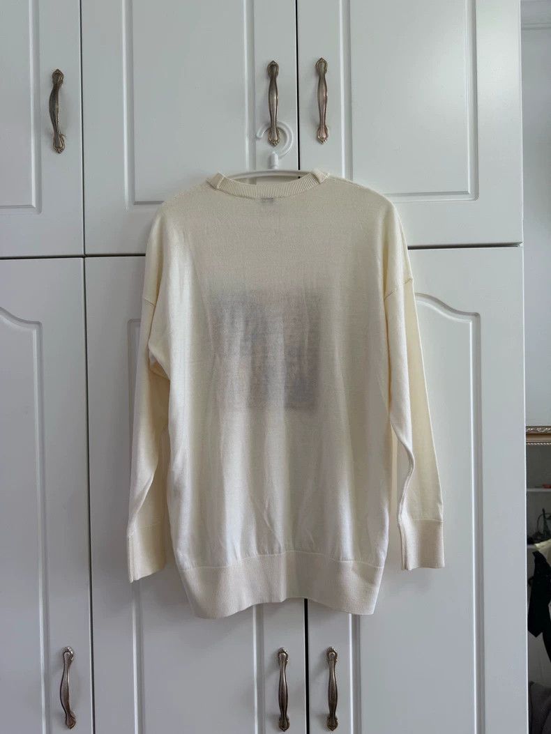 Loewe Loewe Weaving embroidered wool sweater with big logo Size XS / US 0-2 / IT 36-38 - 2 Thumbnail