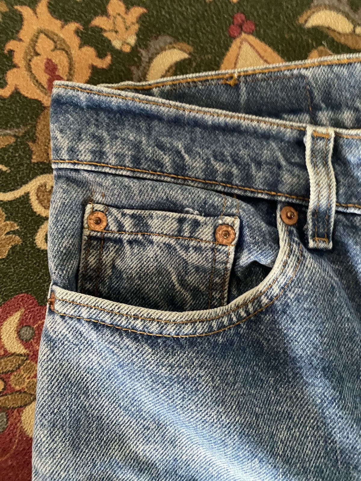 Levi's × Vintage 🔥VERYRARE🔥🔥Vintage Levi’s Distressed Denim Size US 33 - 3 Thumbnail