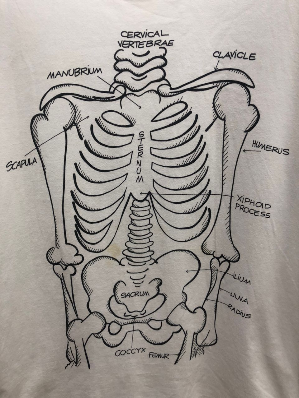 Vintage Vintage Kurt Cobain Anatomical Human Anatomy Skeletal Size US L / EU 52-54 / 3 - 8 Thumbnail
