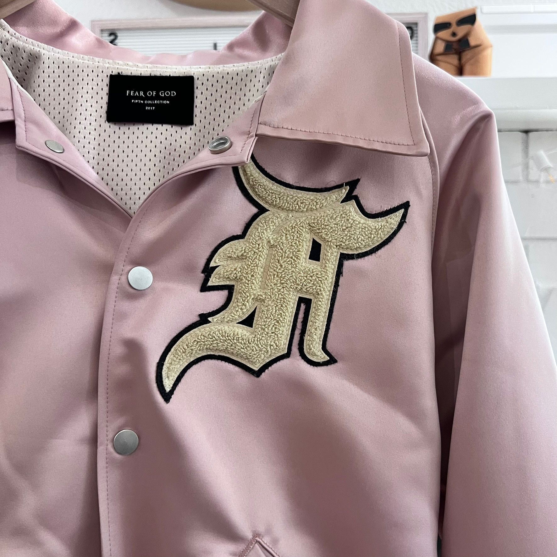 Fear of God RARE Fear of God '17 5th Collection Satin Coaches Bomber Size US M / EU 48-50 / 2 - 3 Thumbnail