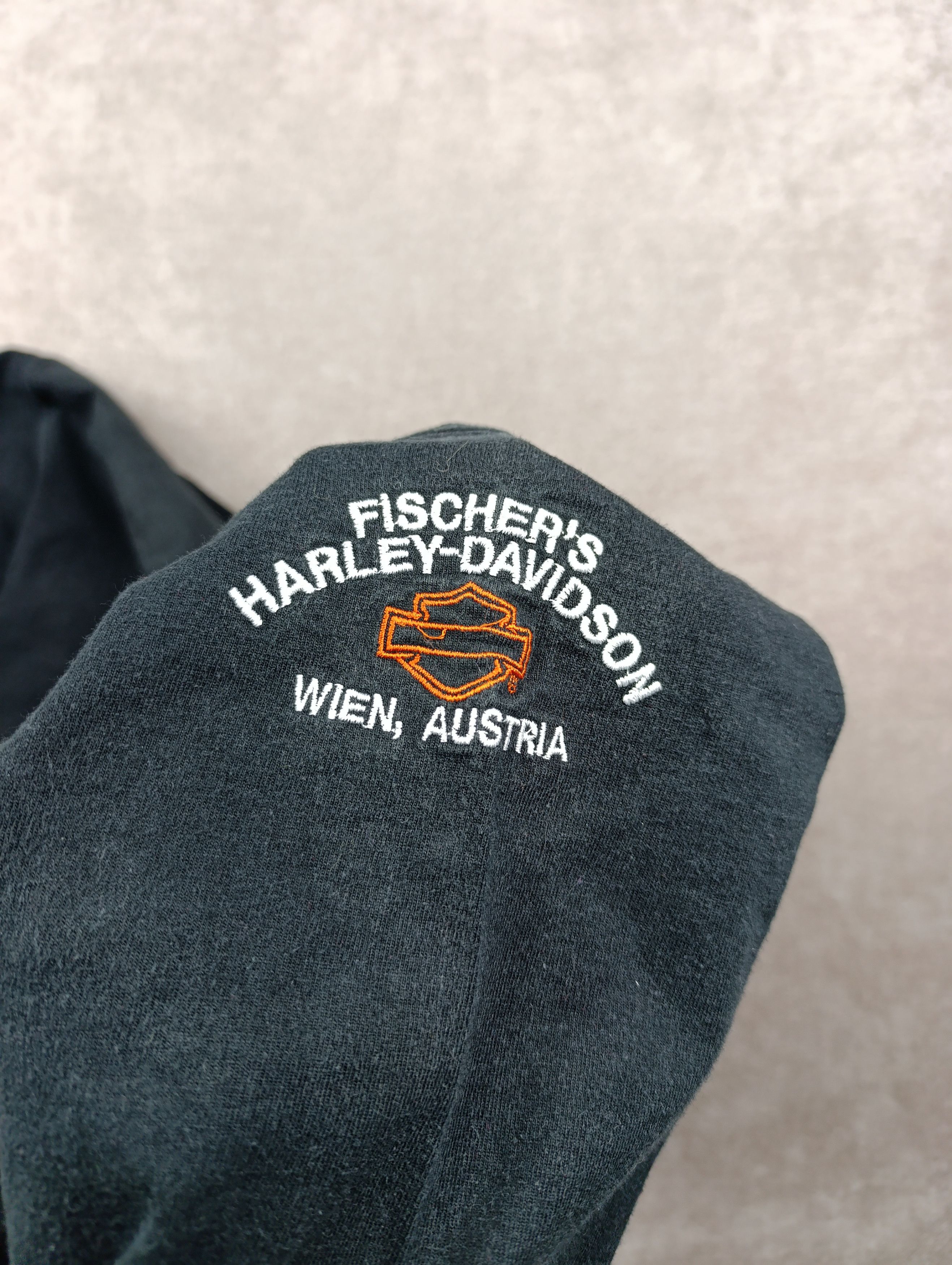Harley Davidson Vintage Harley-Davidson 3/4 Sleeve Shirt Fade Fischer’s Size US L / EU 52-54 / 3 - 2 Thumbnail
