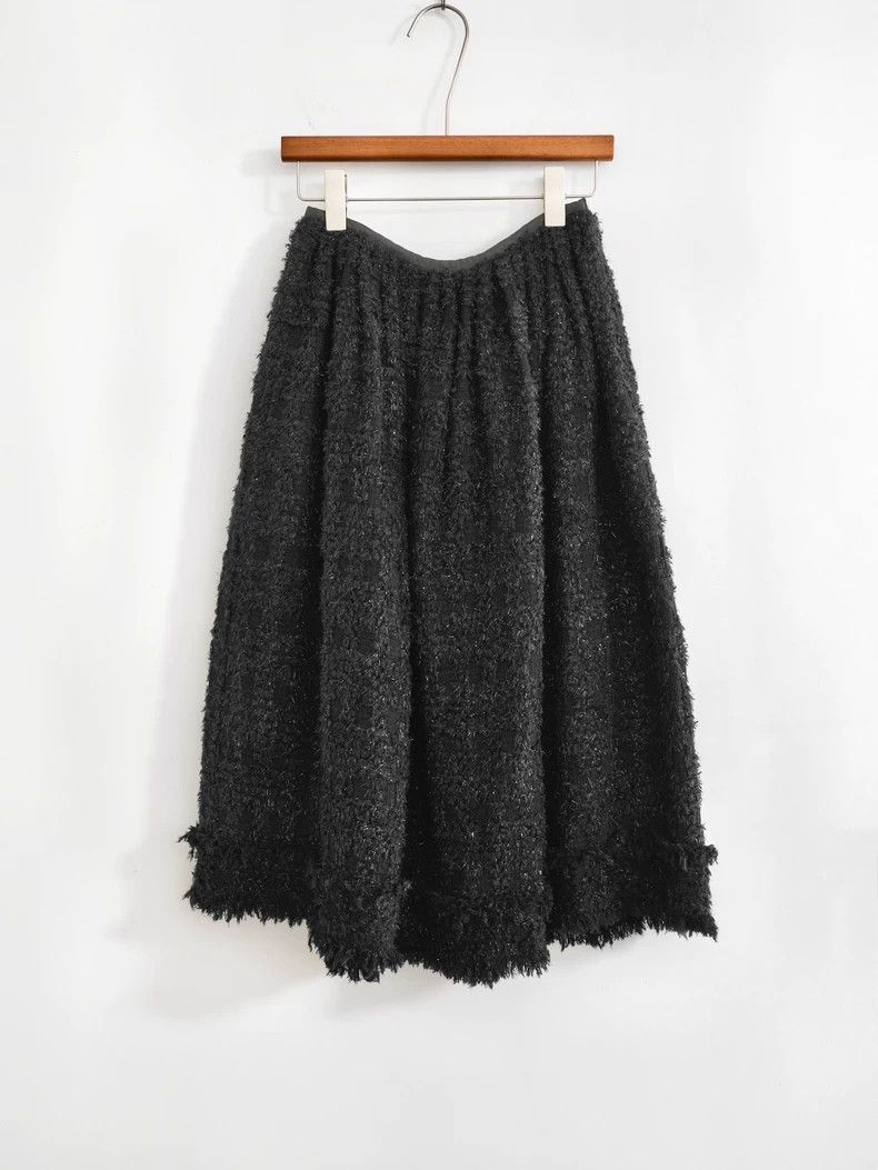 Junya Watanabe Tweed Fringe Skirt