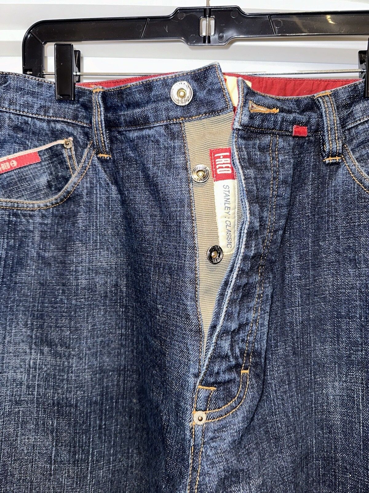 Indigo Indigo Red button-fly denim jeans size36x34 Size US 36 / EU 52 - 2 Thumbnail
