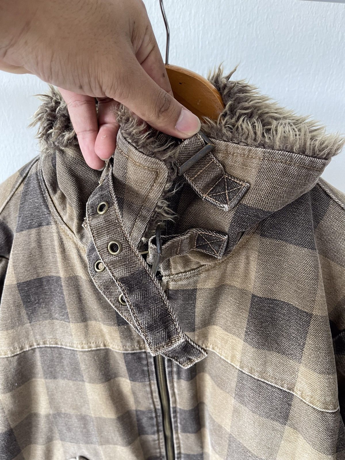 Vintage × Woolrich Woolen Mills 90s Woolrich Plaid Tartan Zip Jacket Size US L / EU 52-54 / 3 - 7 Thumbnail