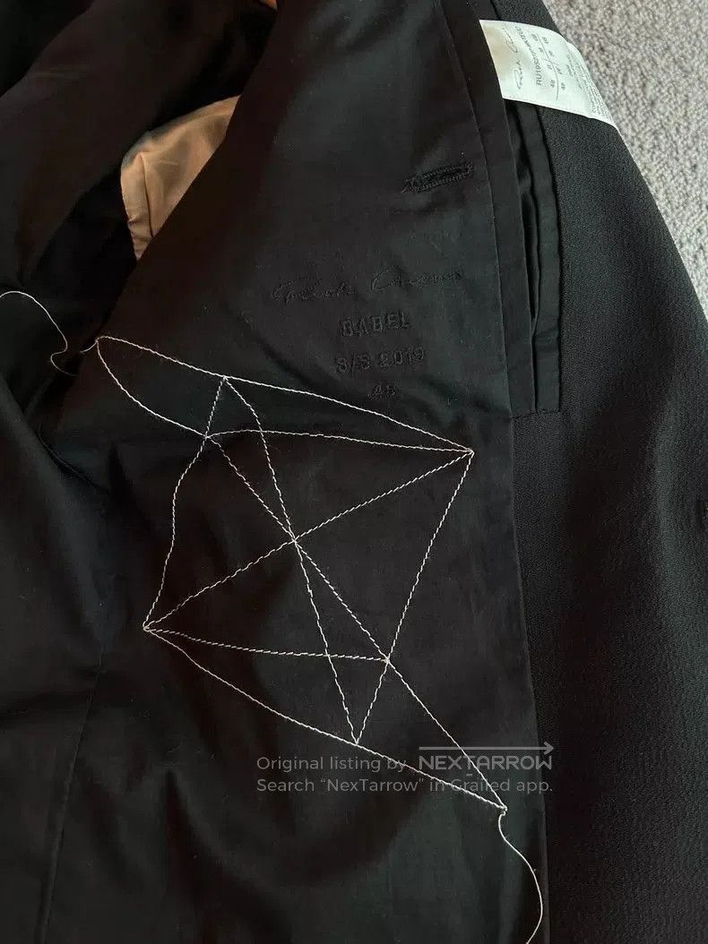 Rick Owens Rick Owens Black Blazer with Wool Collar. Size US L / EU 52-54 / 3 - 4 Thumbnail