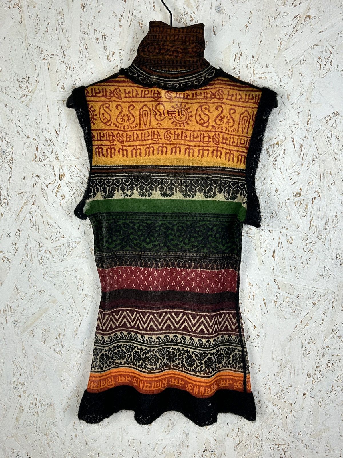 Jean Paul Gaultier 90s Jean Paul Gaultier 1996 Cyberbaba Sheer Mesh Tank Top S Size S / US 4 / IT 40 - 6 Thumbnail