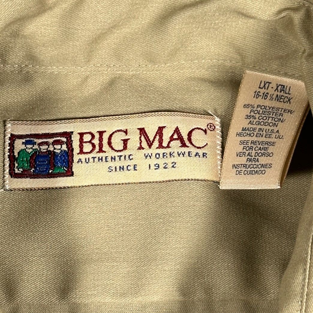 Vintage VINTAGE Big Mac Shirt Mens Large Brown USA 90s Workwear Button-Up Long Sleeve with Pockets JC Penney Size US L / EU 52-54 / 3 - 4 Thumbnail