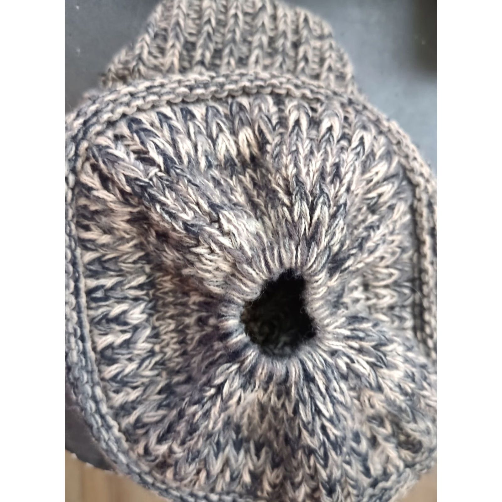 Vintage C.C Exclusives Beanie Hat One Size Black Acrylic Knit Ponytail Hole Logo Women Winter Size ONE SIZE - 2 Thumbnail