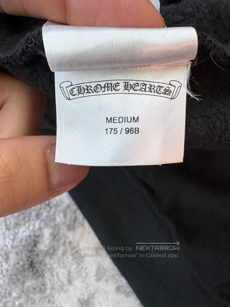 Chrome Hearts CHROME HEARTS Size M Black hooded zipper letter sweater Size US M / EU 48-50 / 2 - 3 Thumbnail