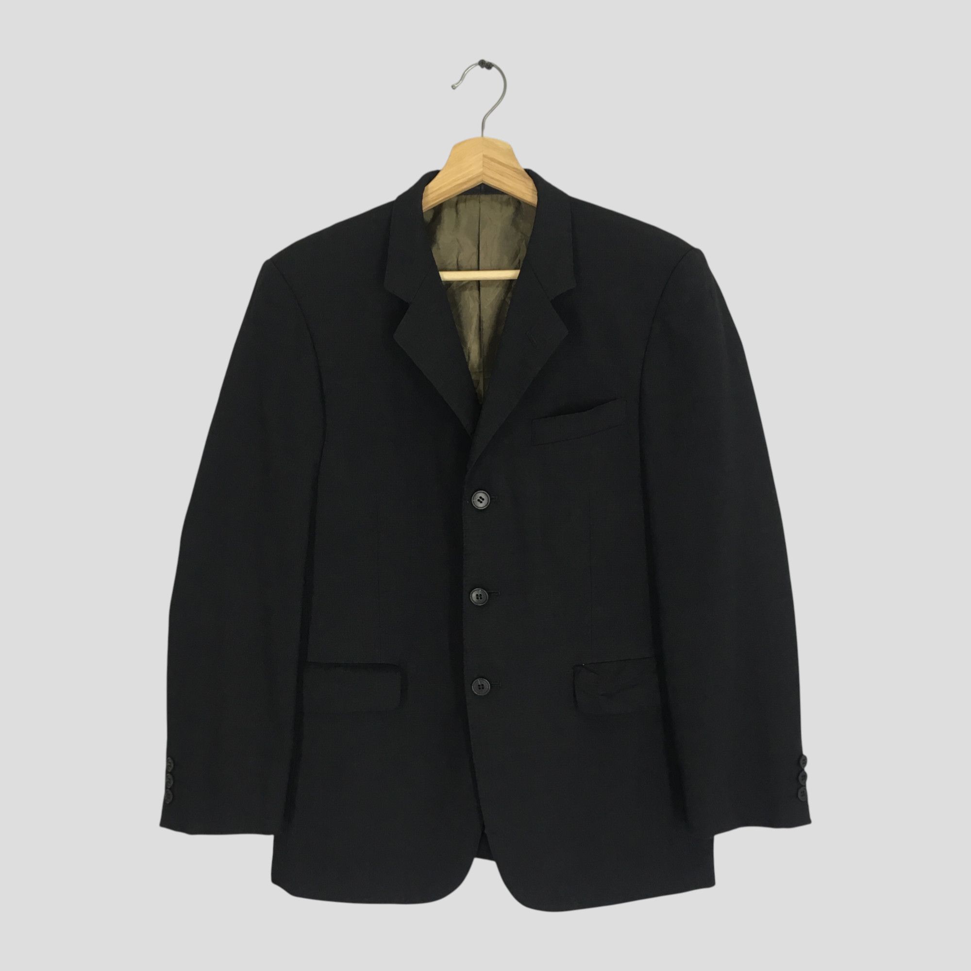 Yohji Yamamoto Vintage AAR Yohji Yamamoto Ys Black Coat Ys For Men Japan Size US S / EU 44-46 / 1 - 1 Thumbnail