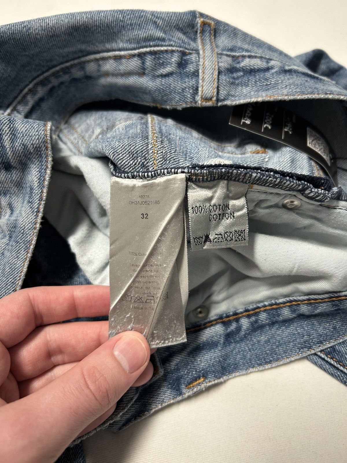 Dior FW2010 Whiskered Repaired Denim Size US 32 / EU 48 - 9 Thumbnail