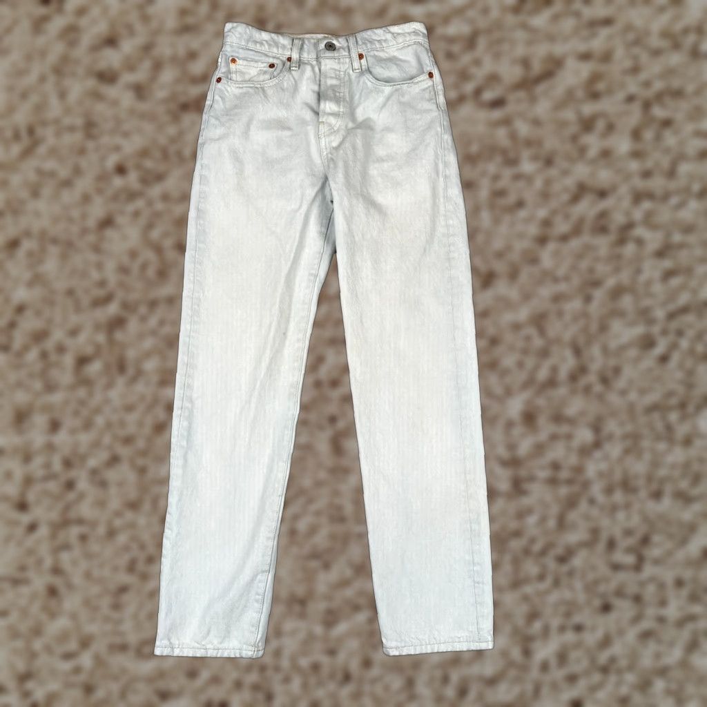Levi's VINTAGE Levis Premium Jeans Womens 25 Blue Denim Big E Wedgie Straight Mid Rise 25x28 Size 42" / US 20 - 1 Thumbnail