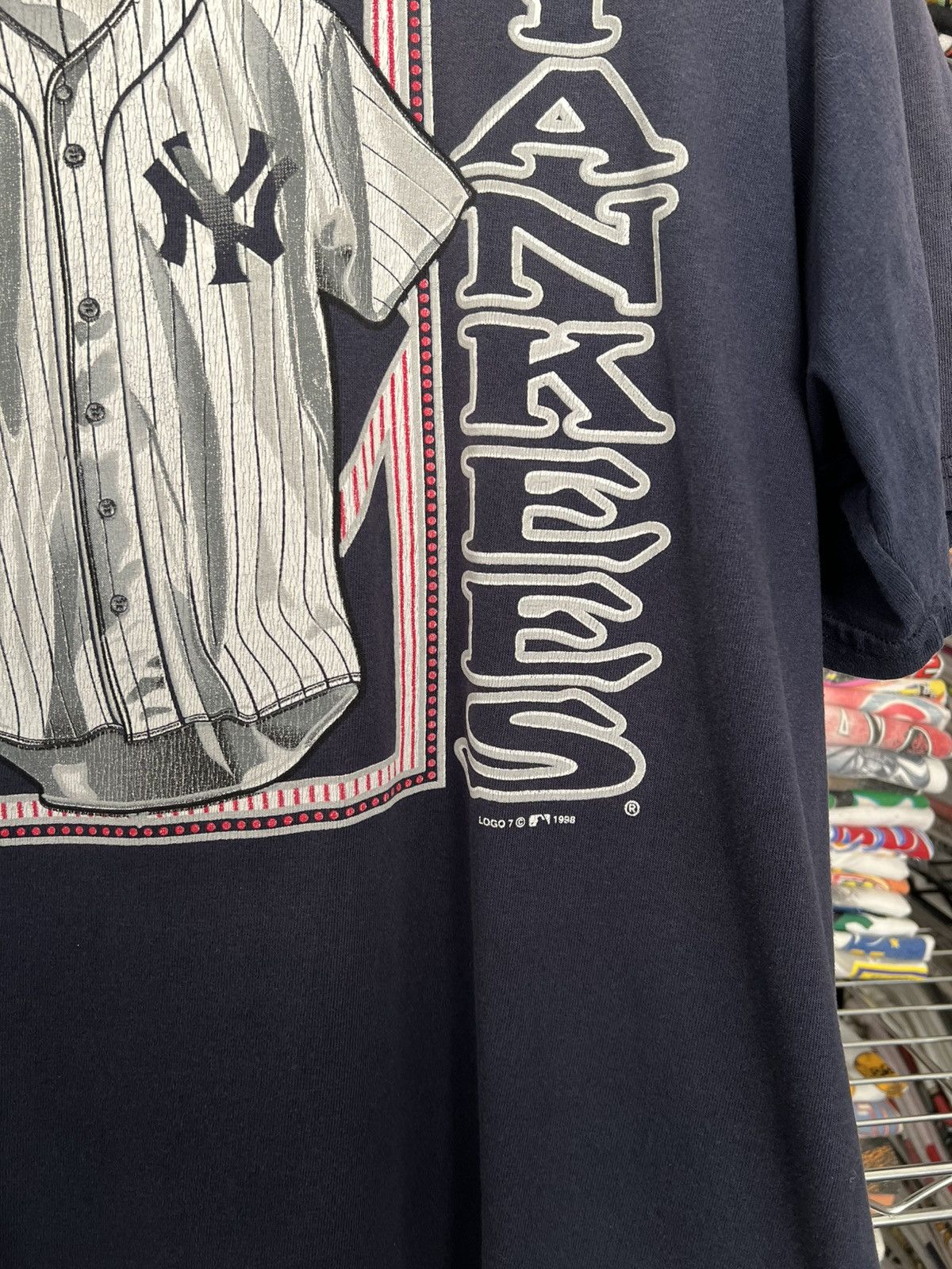New York Yankees 1998 MLB Yankees Logo 7 Jersey Tee Size US XL / EU 56 / 4 - 3 Thumbnail