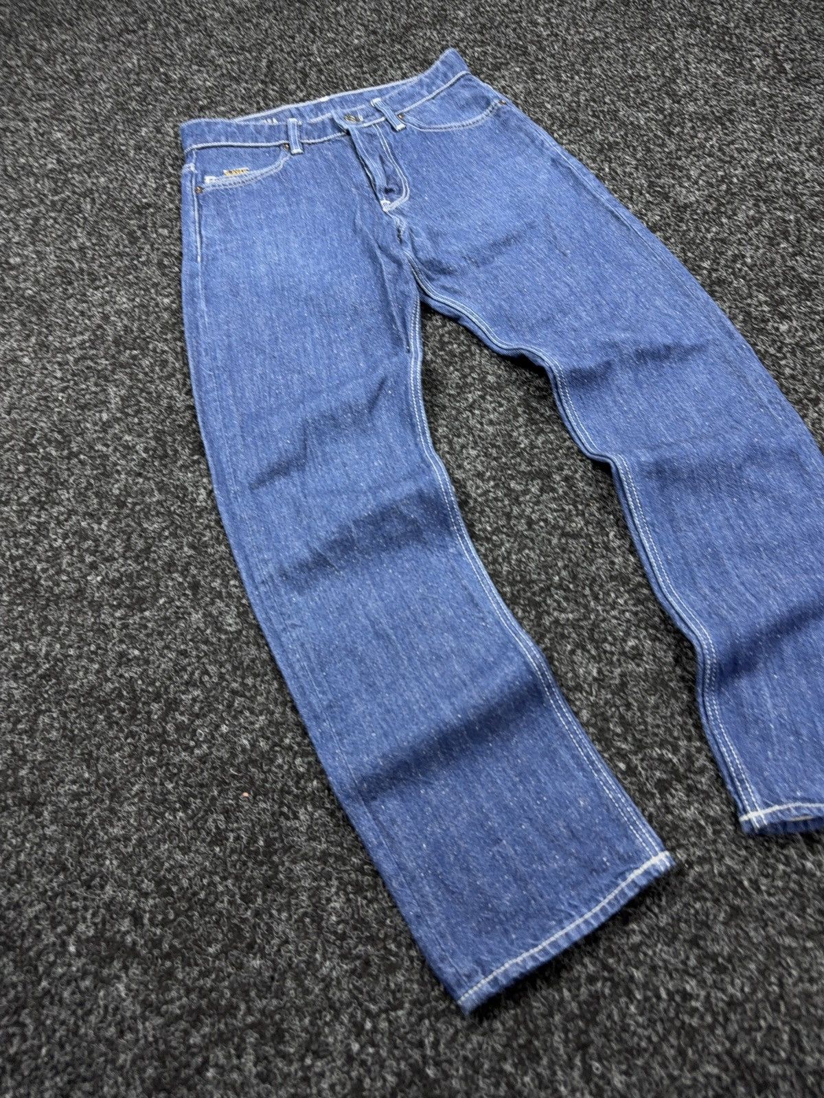 G-Star Vintage 00s Y2K G-Star RAW Triple A Straight Dark Blue Jeans Size 26" / US 2 / IT 38 - 2 Thumbnail