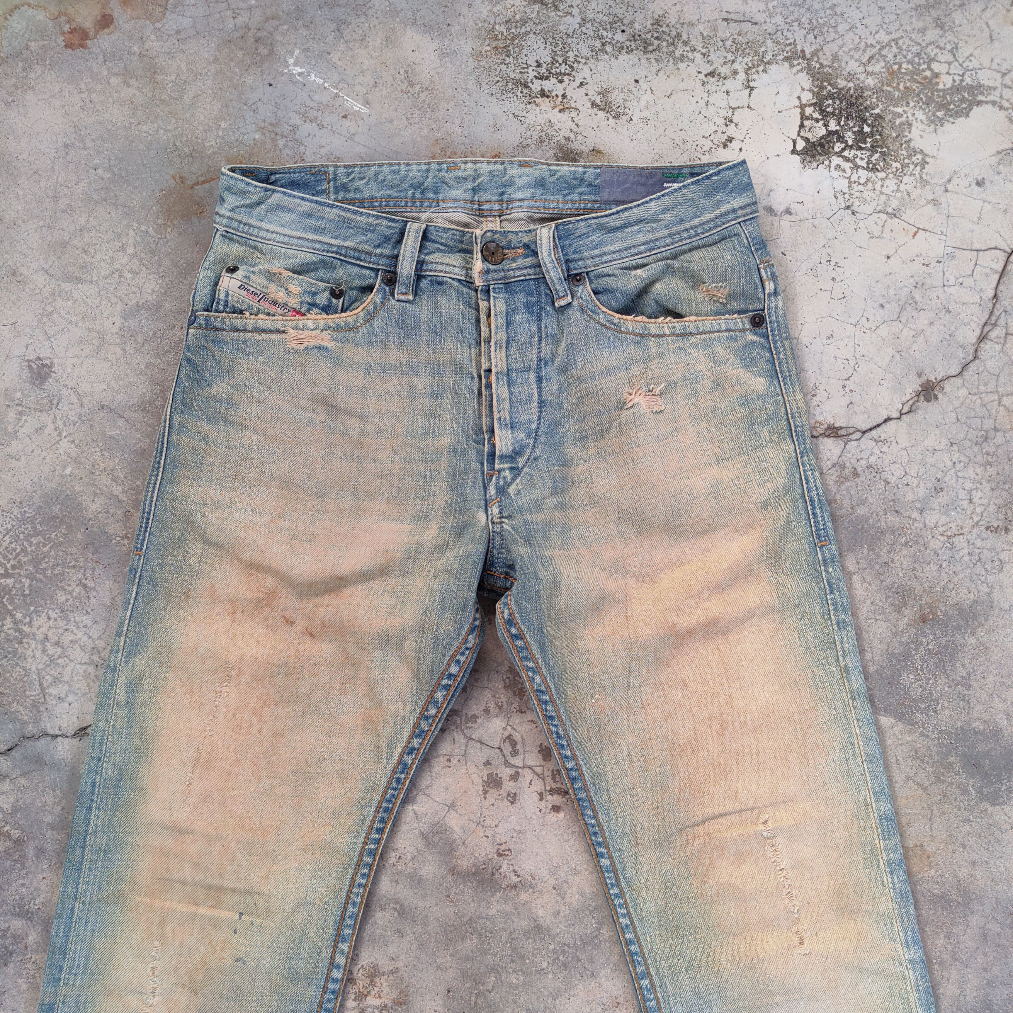 Diesel VINTAGE RUSTY DIESEL DISTRESSED JEAN DENIM PANTS Size US 29 - 4 Thumbnail