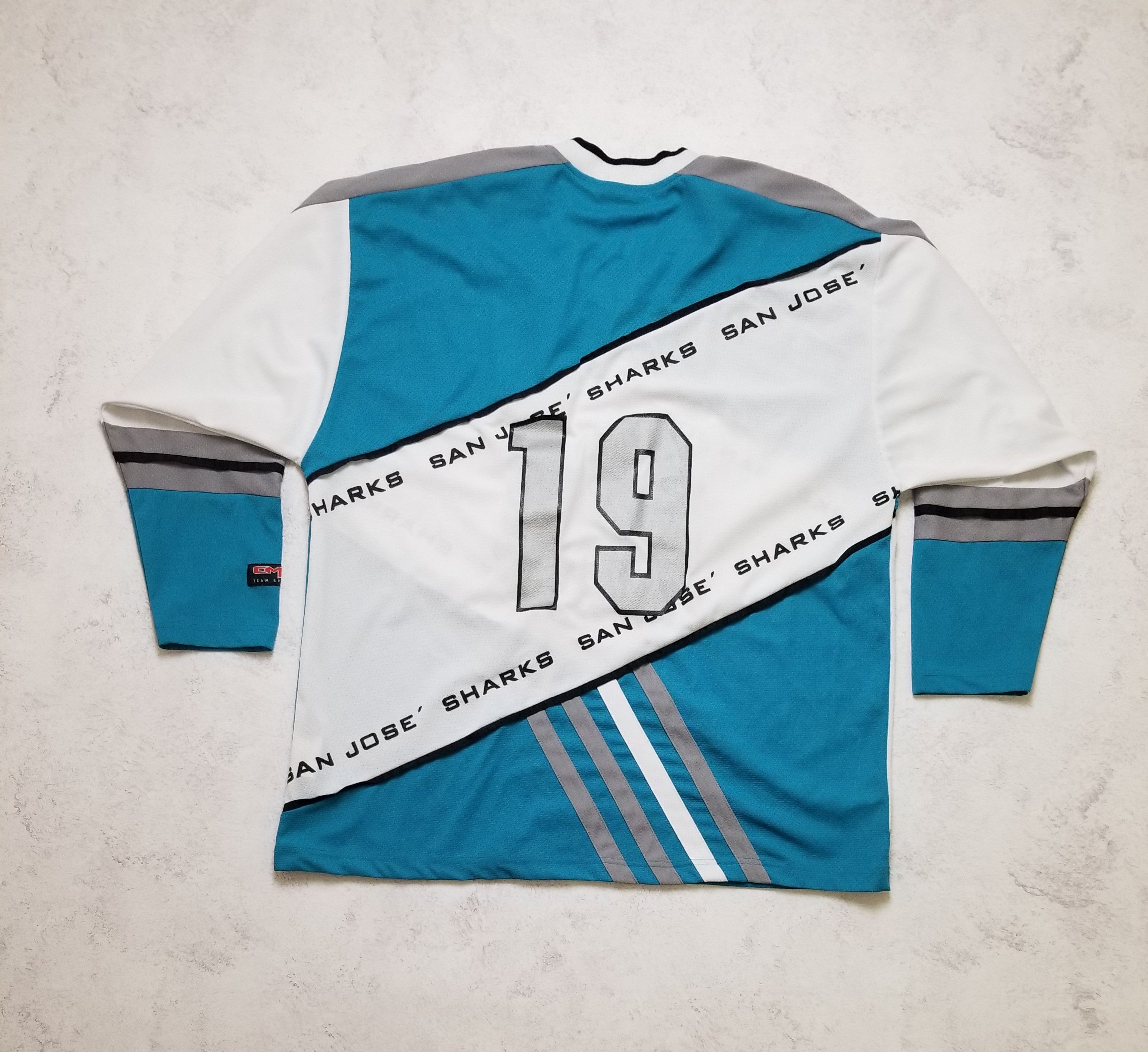 Other Vintage CMP SAN JOSE SHARKS #19 Ice Hockey NHL Jersey Size US L / EU 52-54 / 3 - 3 Thumbnail
