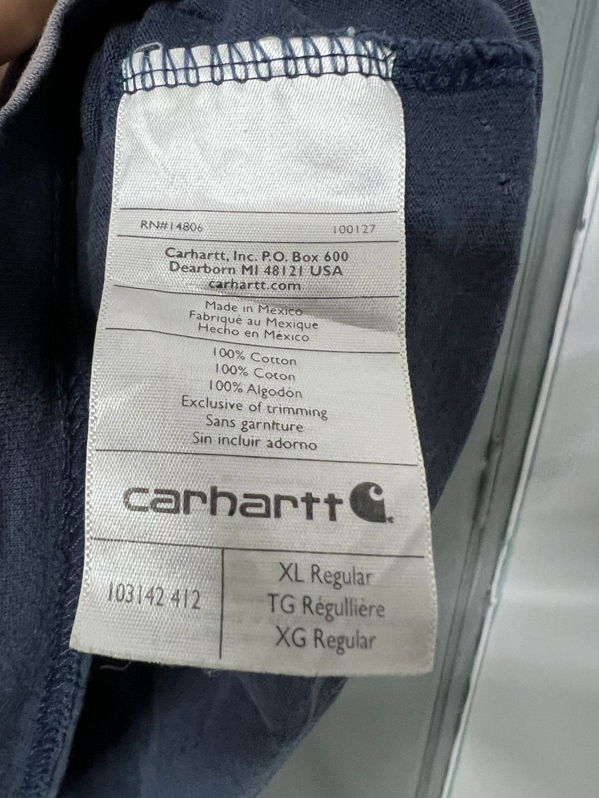 Vintage THRASHED SUN FADED LONG SLEEVES CARHARTT ERD STYLE Size US XL / EU 56 / 4 - 13 Thumbnail