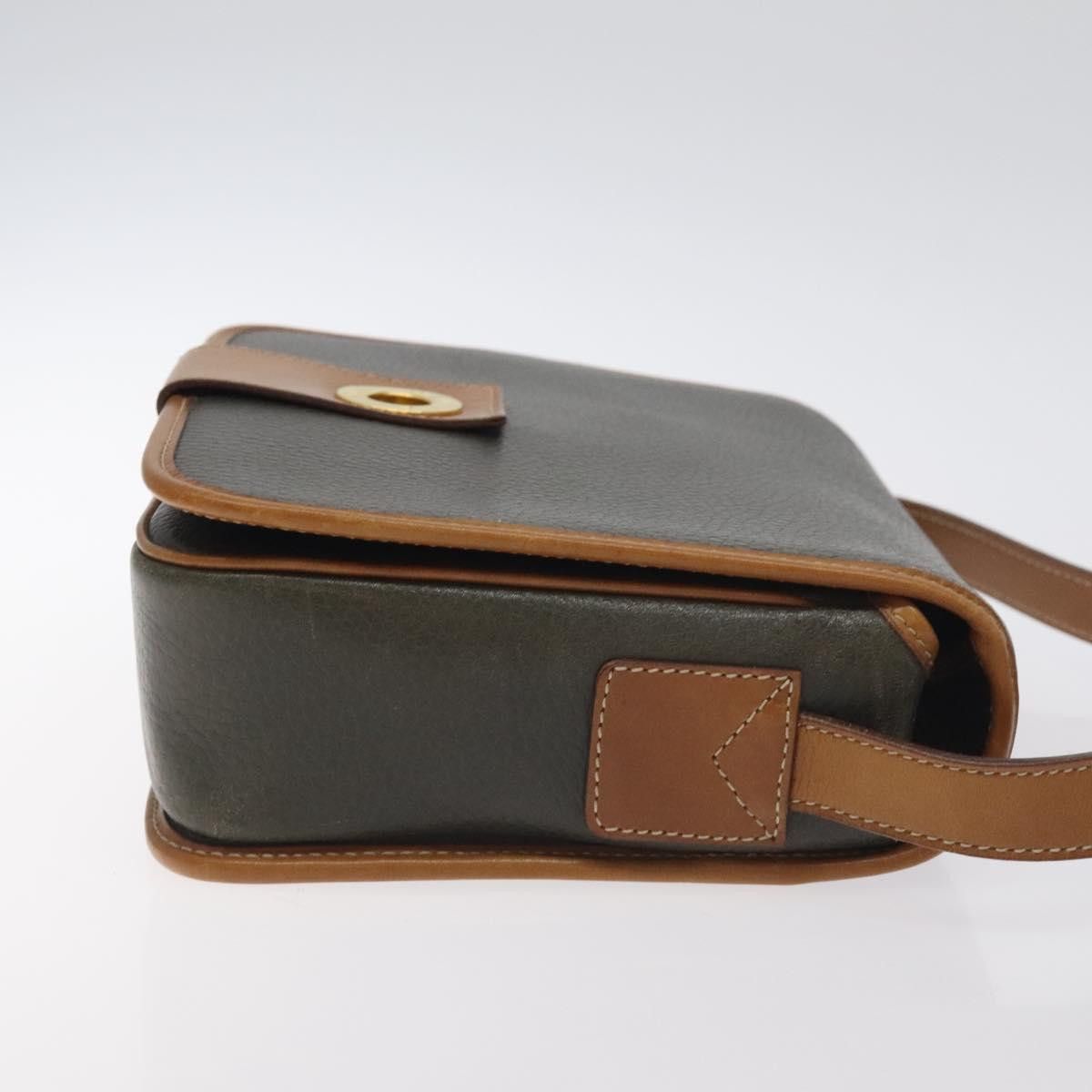 Celine CELINE Shoulder Bag Leather Khaki Gold Size ONE SIZE - 4 Thumbnail
