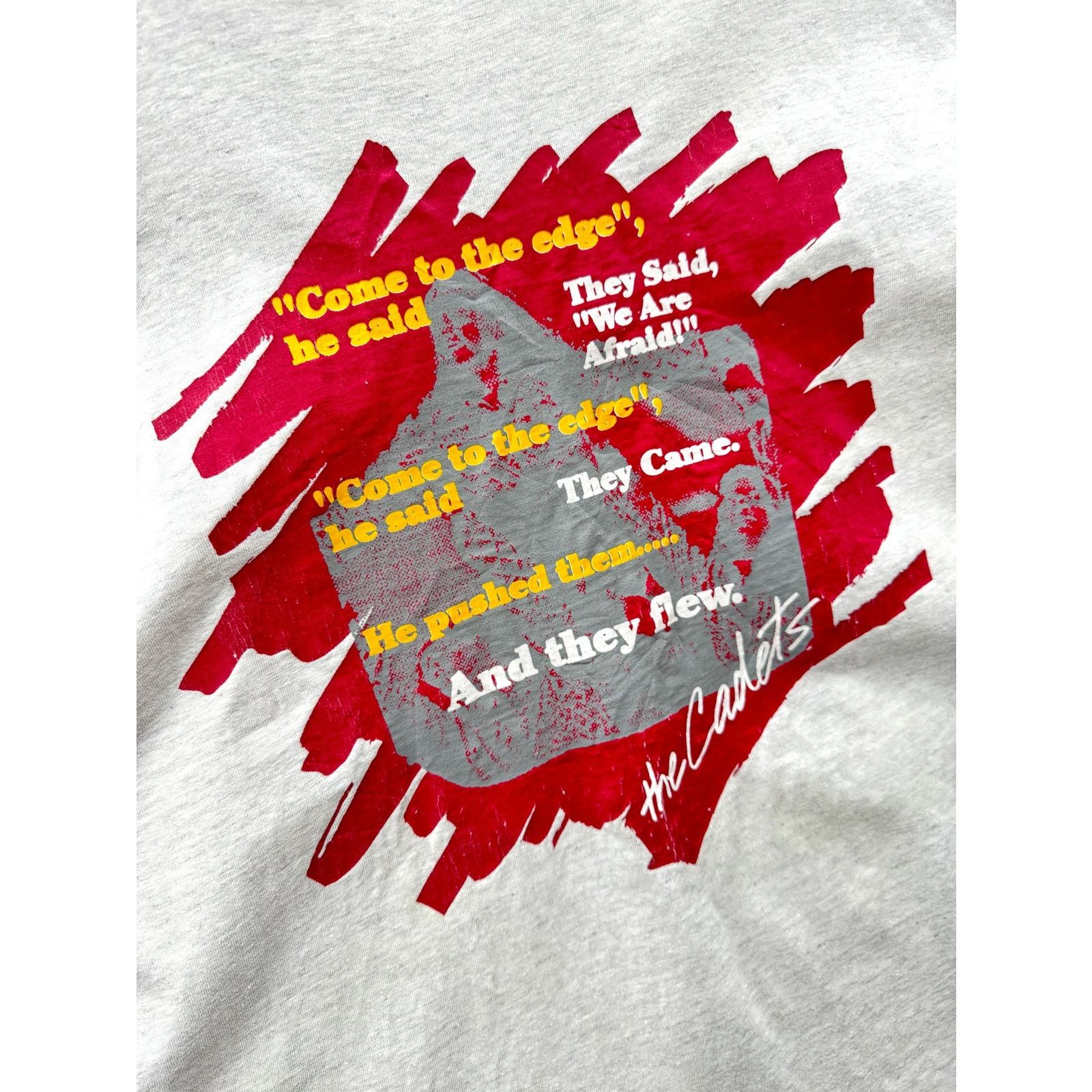 Hanes × Vintage 1990's The Cadets Religious Graphic Tee Size US XL / EU 56 / 4 - 4 Thumbnail
