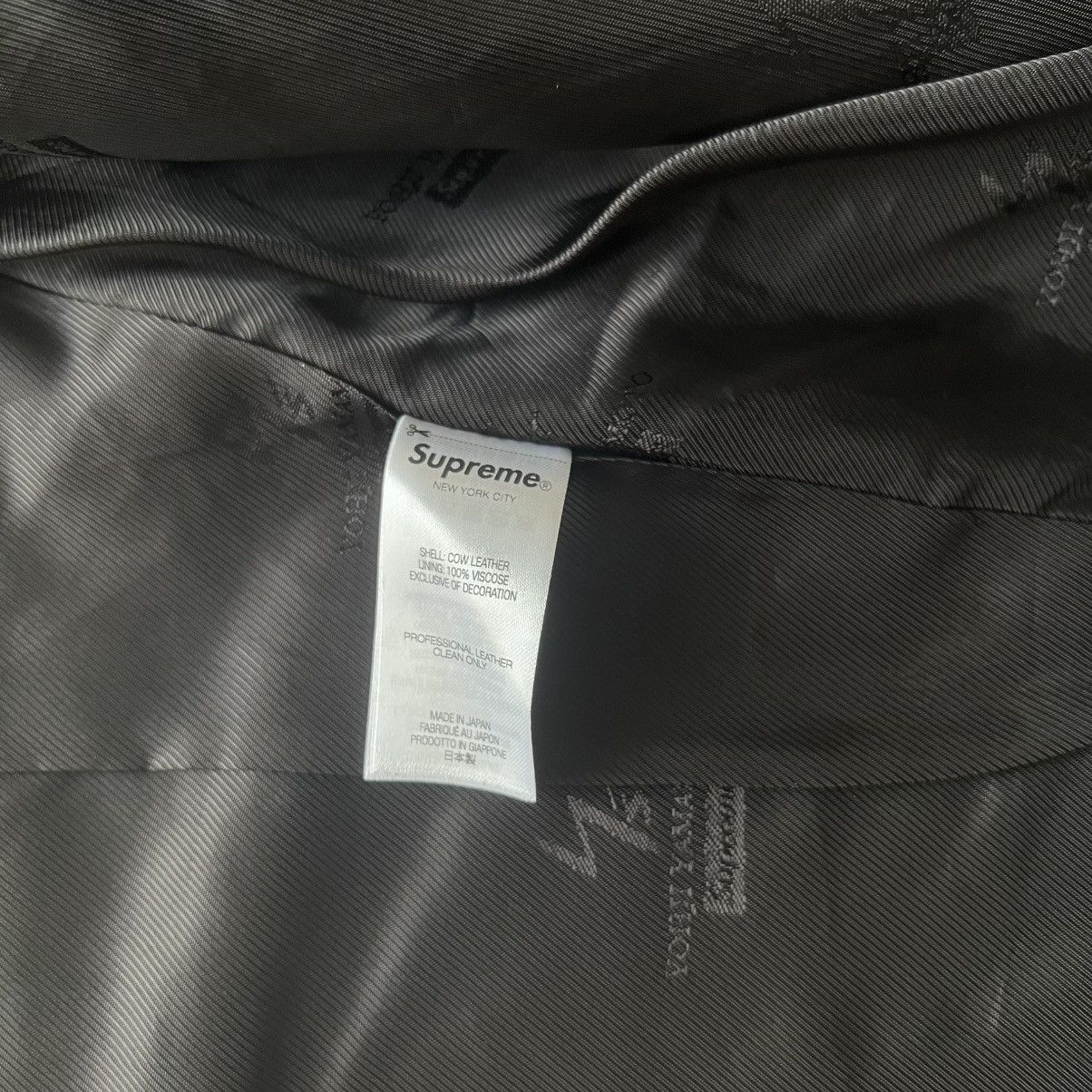 Supreme × Yohji Yamamoto Supreme Y’s by Yohji Yamamoto Leather Jacket Black XL Bladee Size US XL / EU 56 / 4 - 12 Thumbnail