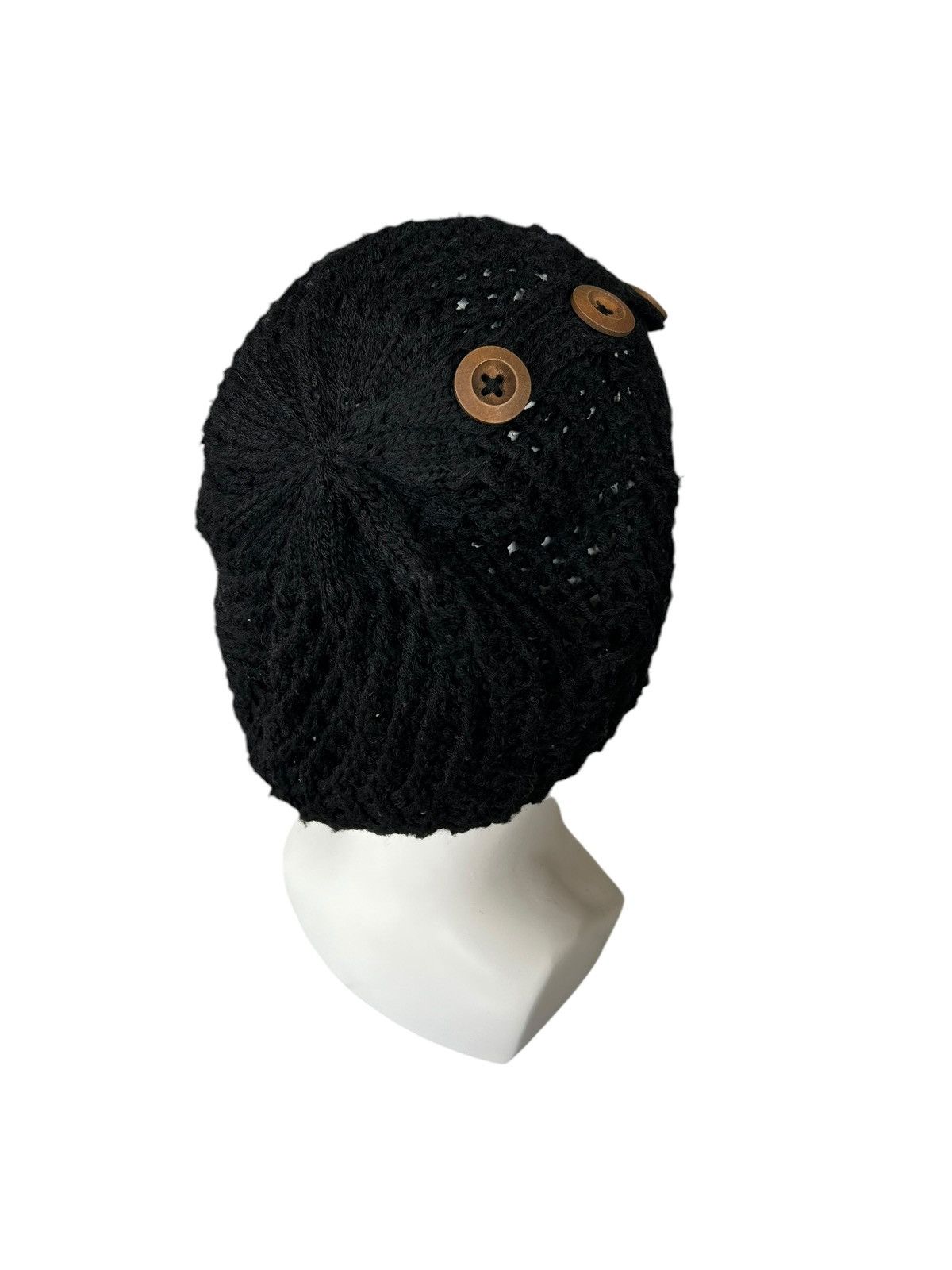 14th Addiction × Hysteric Glamour × Japanese Brand Punk Bondage Style Crochet Knitted Beanie Hats☠️☠️ Size ONE SIZE - 6 Thumbnail