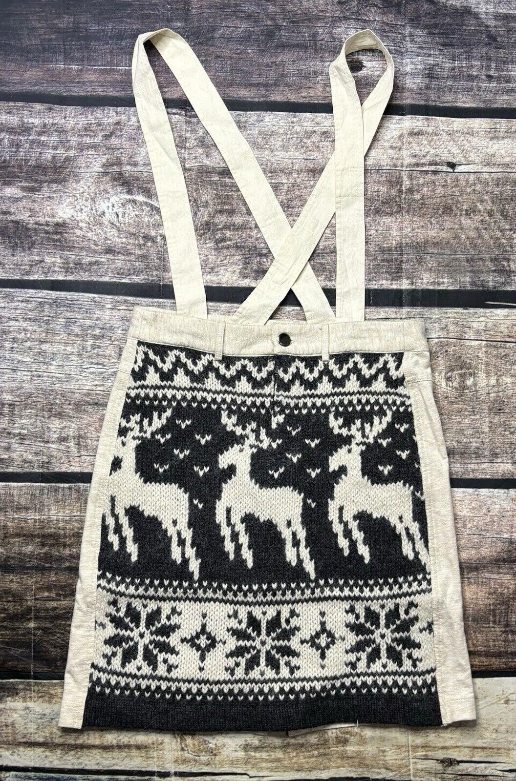 Free People Free People Skort Women's Size 0 Wool Alpaca Suspender Size 25" / US 0 / IT 36 - 1 Thumbnail