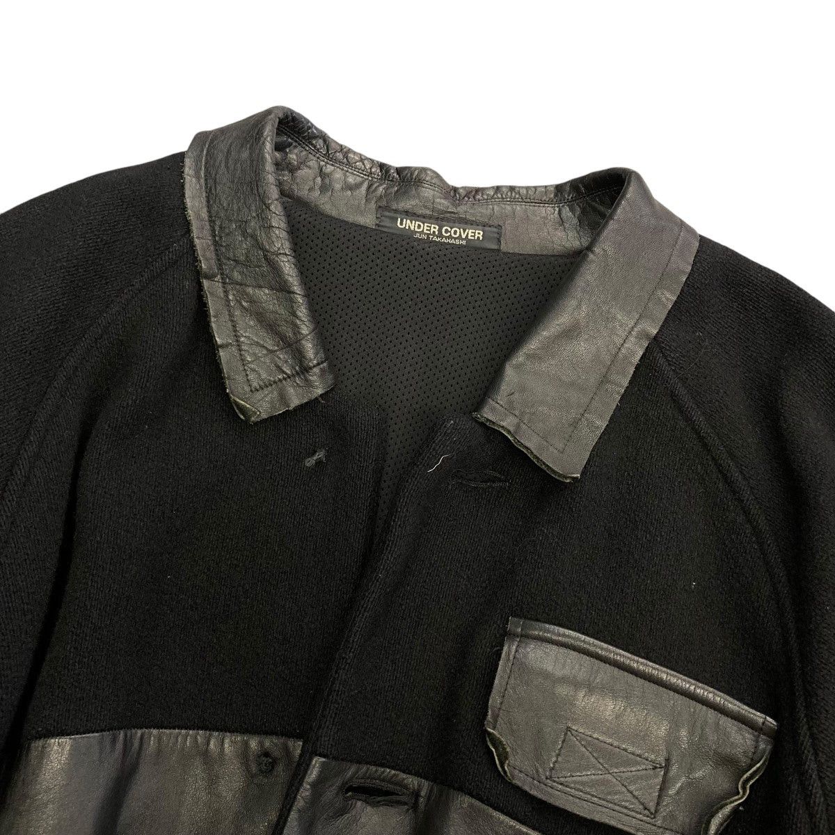 Undercover Undercover 96AWWIRE Point Leather Coat UC-6W-CO-02 Size US L / EU 52-54 / 3 - 3 Thumbnail