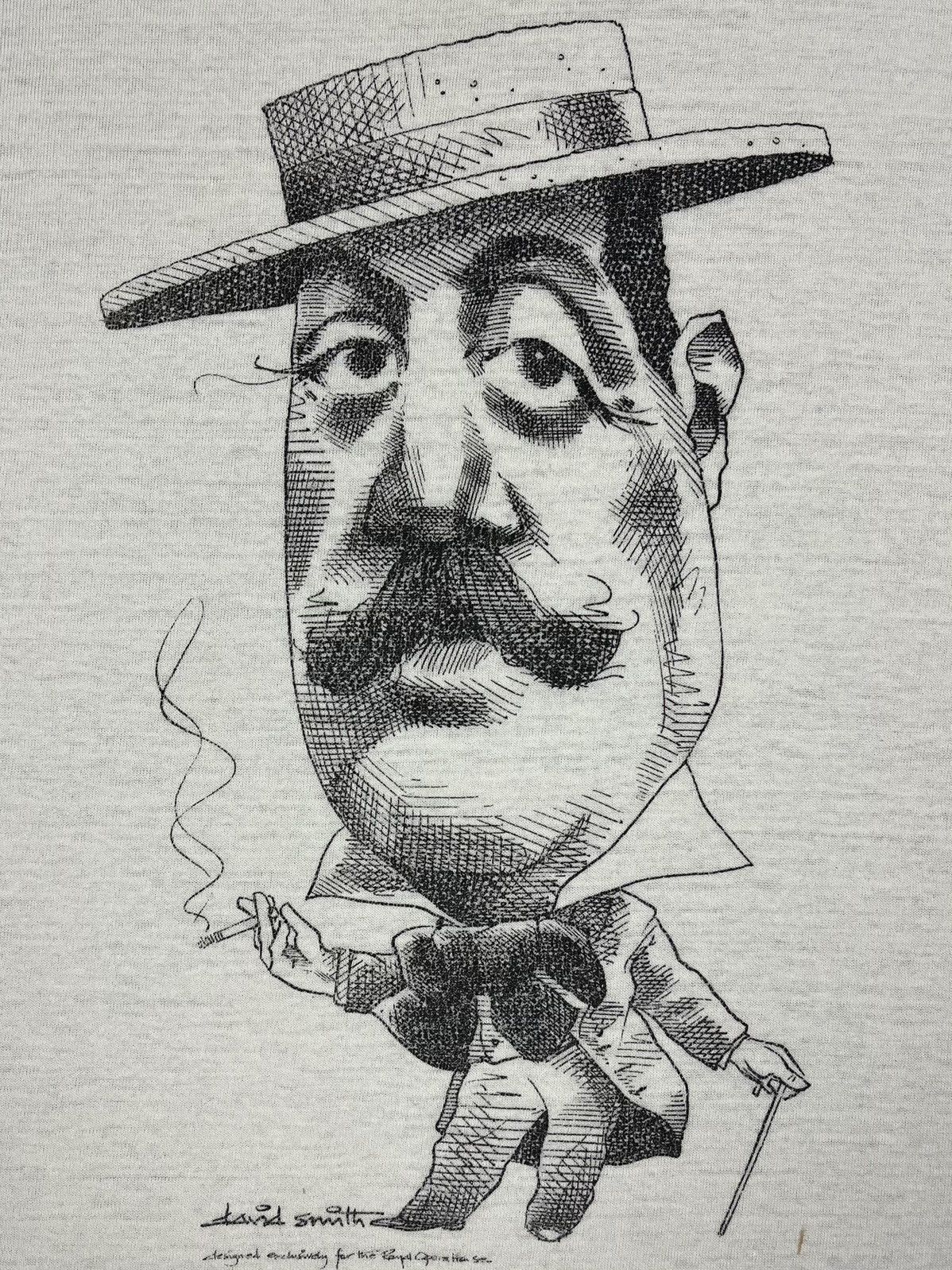 Vintage Vintage David Smith rare art caricature graphic tee 80’s Size US M / EU 48-50 / 2 - 3 Thumbnail