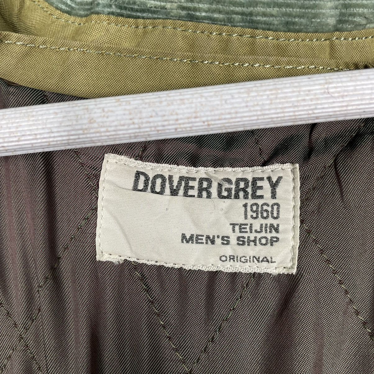 Japanese Brand × Vintage 💥 60s DOVER GREY ARMY GREEN LONG JACKET Size US L / EU 52-54 / 3 - 13 Thumbnail