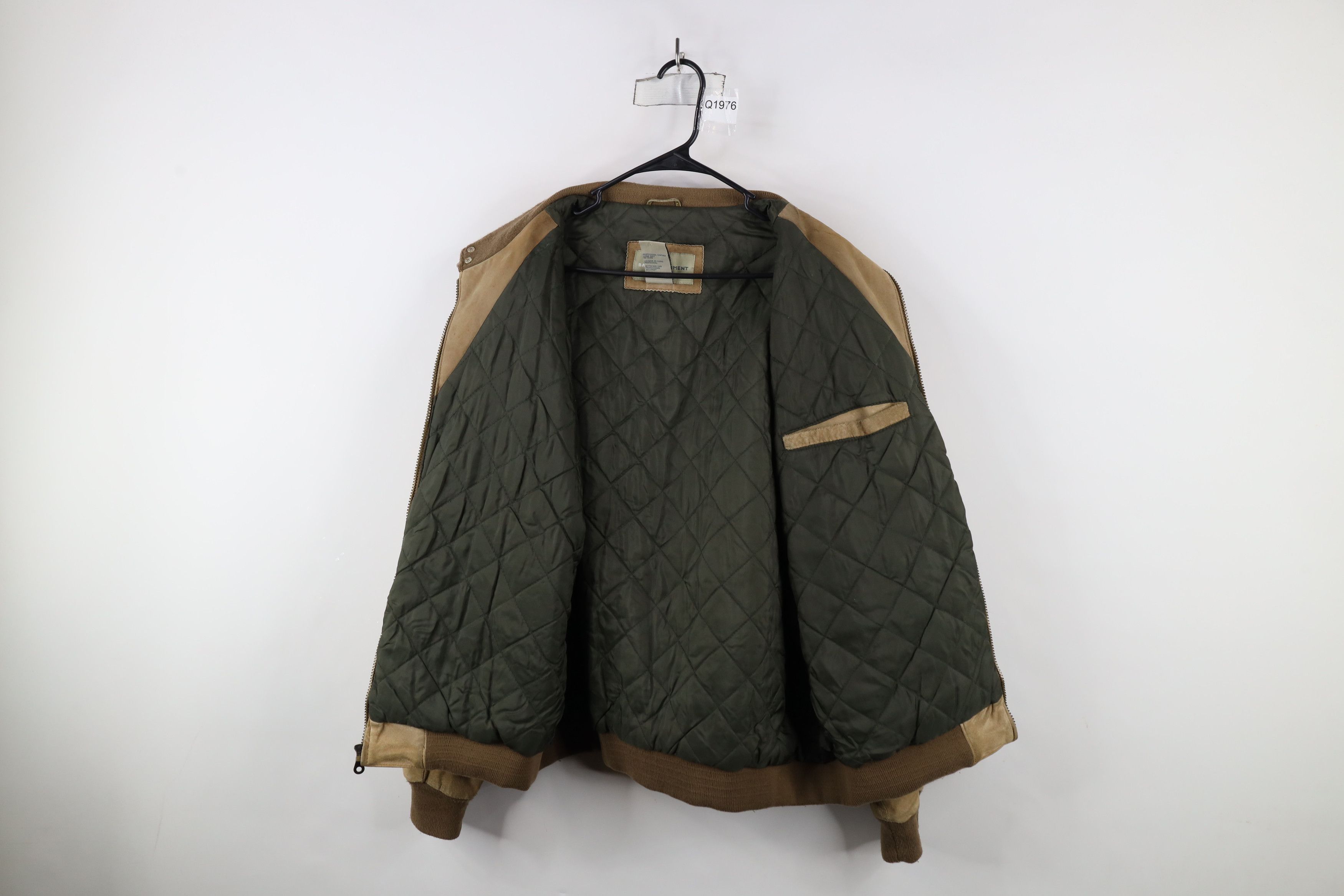 Vintage Vintage 90s Streetwear Leather Cafe Racer Bomber Jacket Size US L / EU 52-54 / 3 - 11 Thumbnail