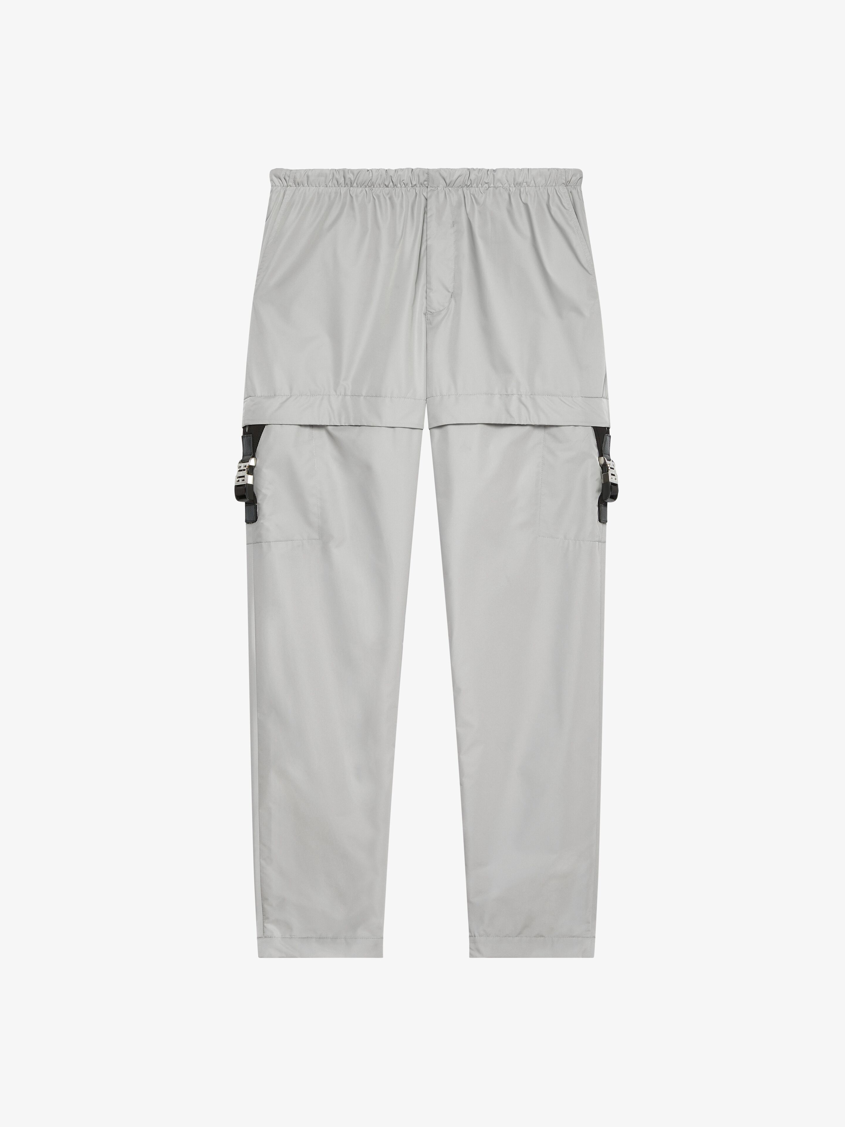 Givenchy o1mle0226 Cargo Buckle Pants in Pearl Gray Size US 40 / EU 56 - 1 Thumbnail