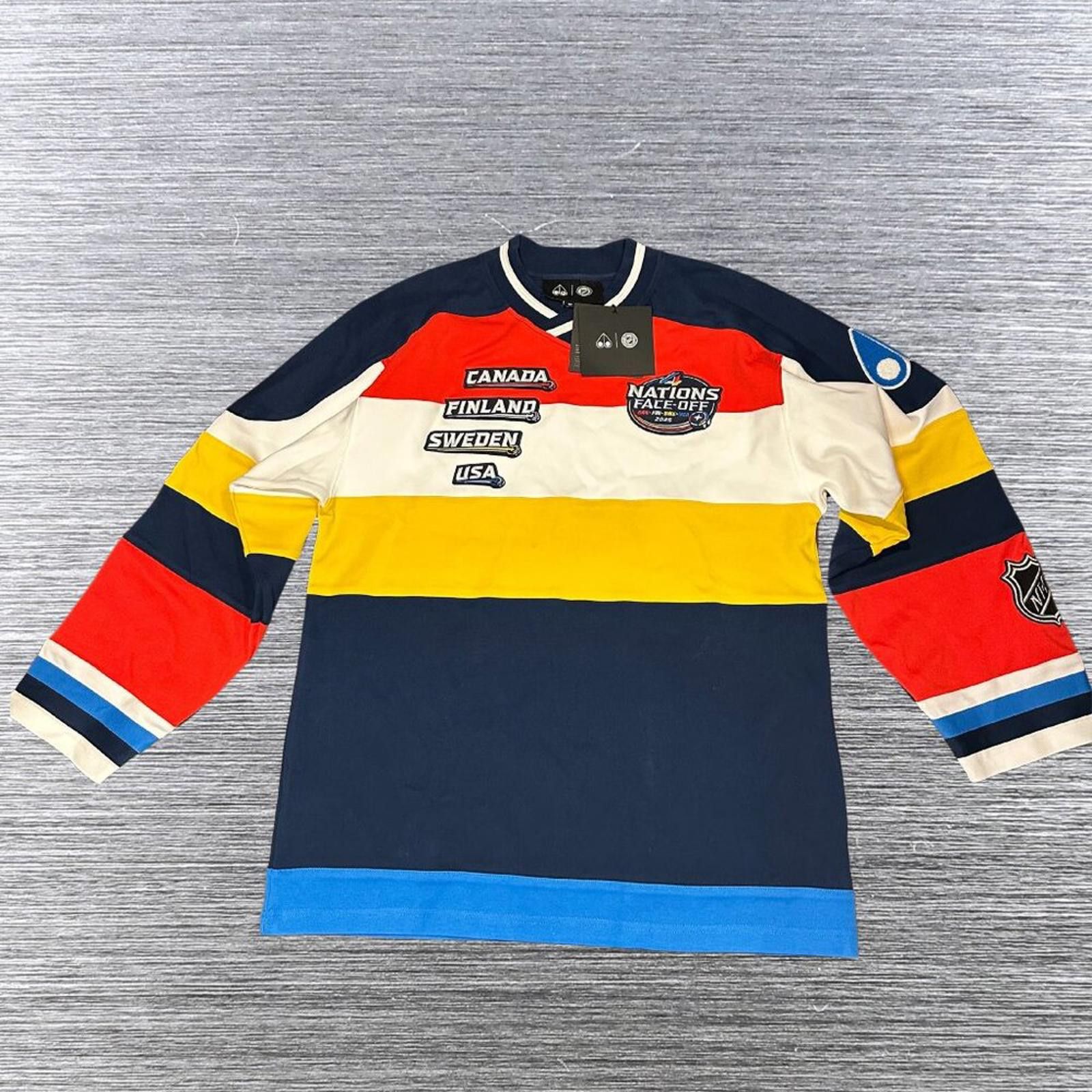 Other New with tags- Moose Knuckles 4 Nations Hockey Jersey small Size US S / EU 44-46 / 1 - 1 Thumbnail
