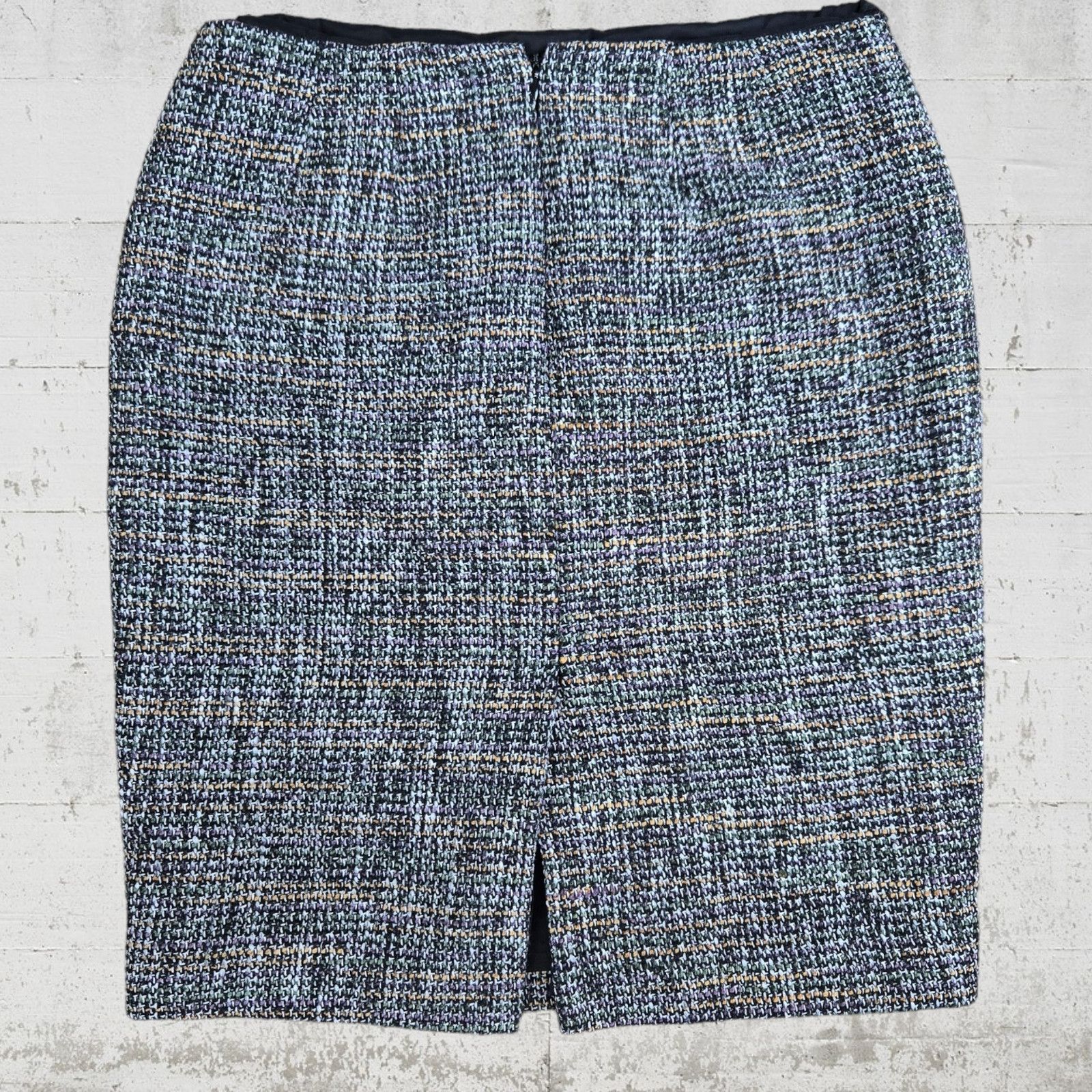 Calvin Klein Calvin Klein Black Tweed Knee-Length Skirt Size 6 Size 28" / US 6 / IT 42 - 7 Thumbnail