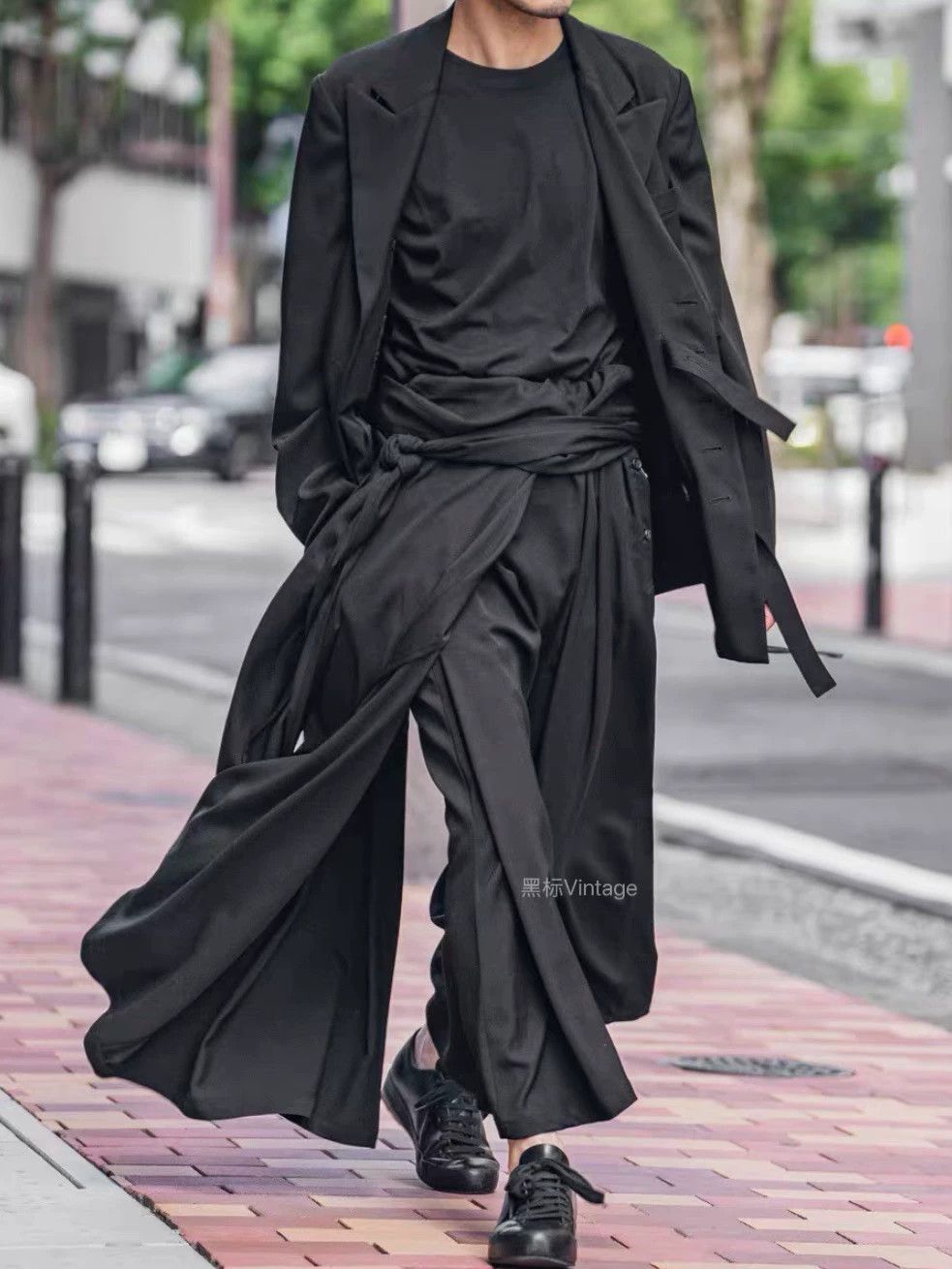 Yohji Yamamoto Yohji Yamamoto 23AW Vintage Belted Kendo Skirt Pants Size US 34 / EU 50 - 3 Thumbnail