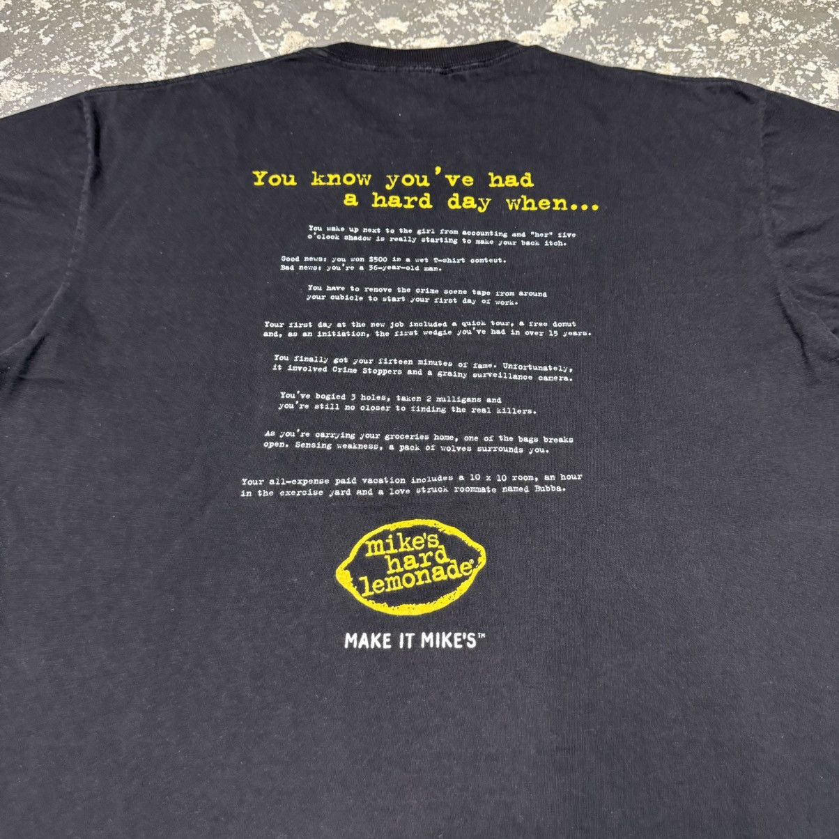 Vintage Vintage Work Hard Play Harder Mikes Hard Lemonade Beer 90s Size US XL / EU 56 / 4 - 10 Thumbnail