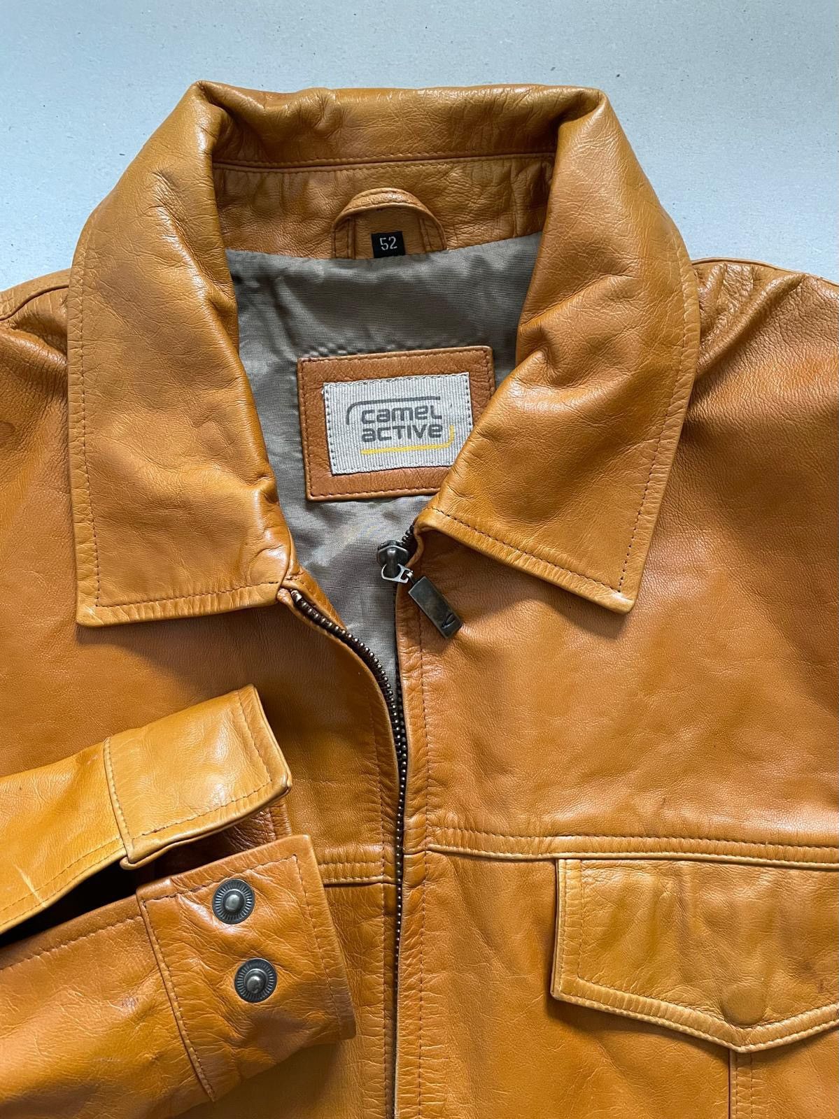 camel active Vintage Camel Active Leather Jacket Size US L / EU 52-54 / 3 - 7 Thumbnail