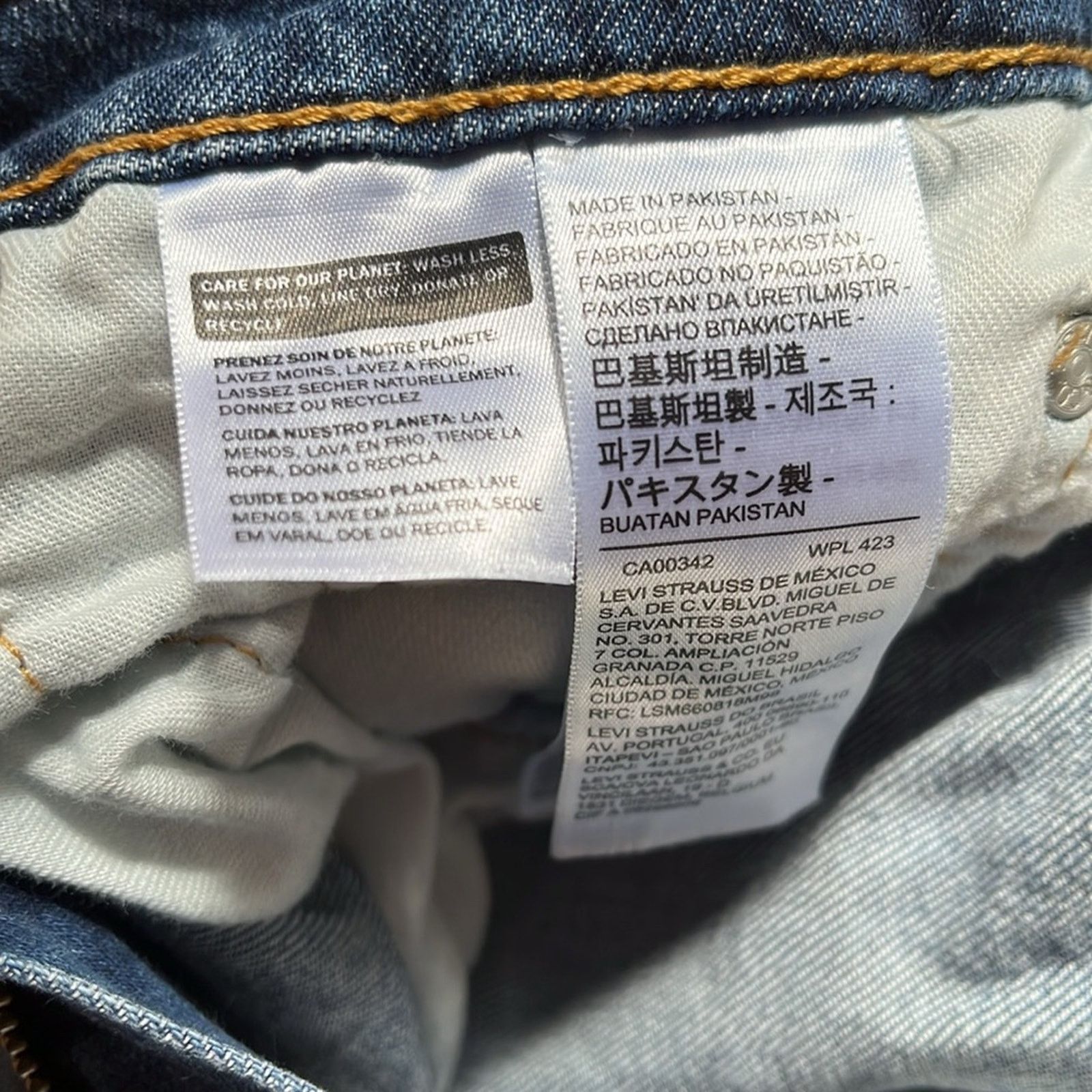 Levi's Levi's 511 Slim Straight Jeans Mens 28x30 Blue Stretch Denim Size US 28 / EU 44 - 2 Thumbnail