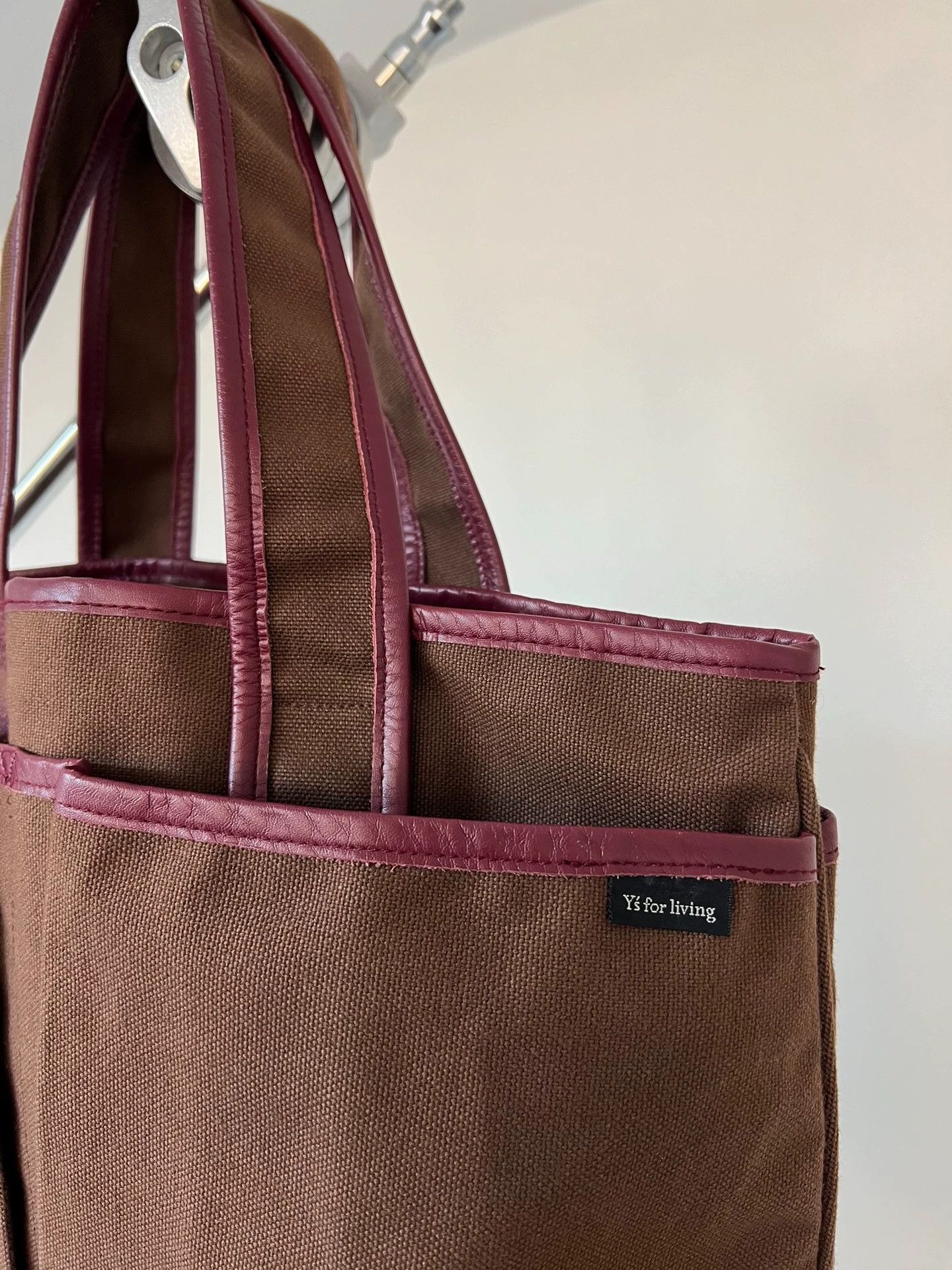 Yohji Yamamoto Yohji Yamamoto Colorblock Leather Tote Bag One Size Size ONE SIZE - 3 Thumbnail