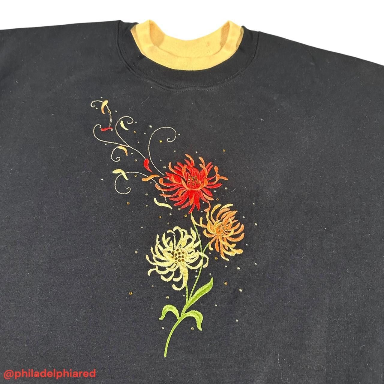 Other Vintage 1990s Morning Sun Top Stitch flower themed crewneck Size XXL / US 16-18 / IT 52-54 - 2 Thumbnail