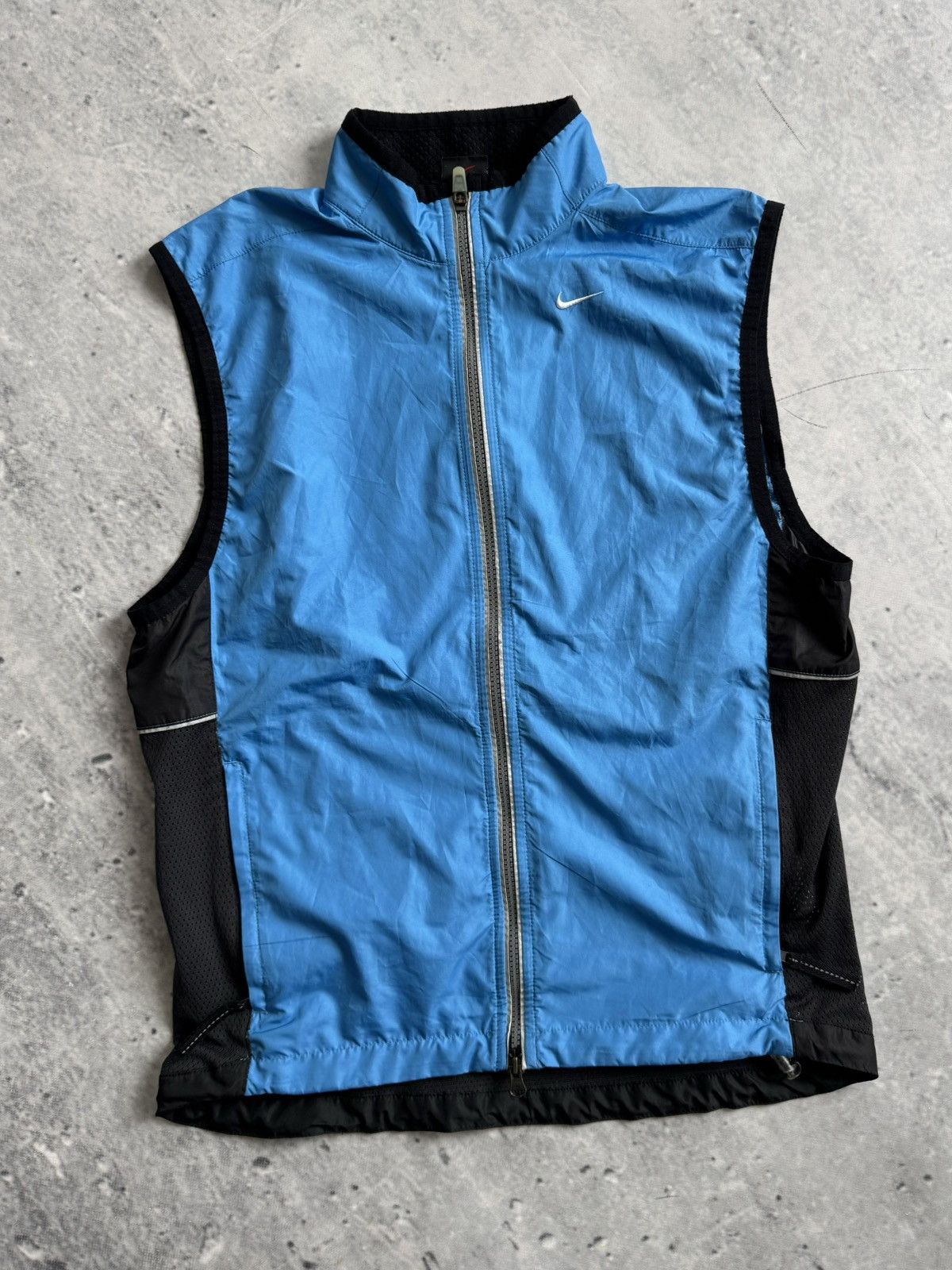 Nike × Vintage Vintage Nike streetwear blue run vest Size US M / EU 48-50 / 2 - 1 Thumbnail