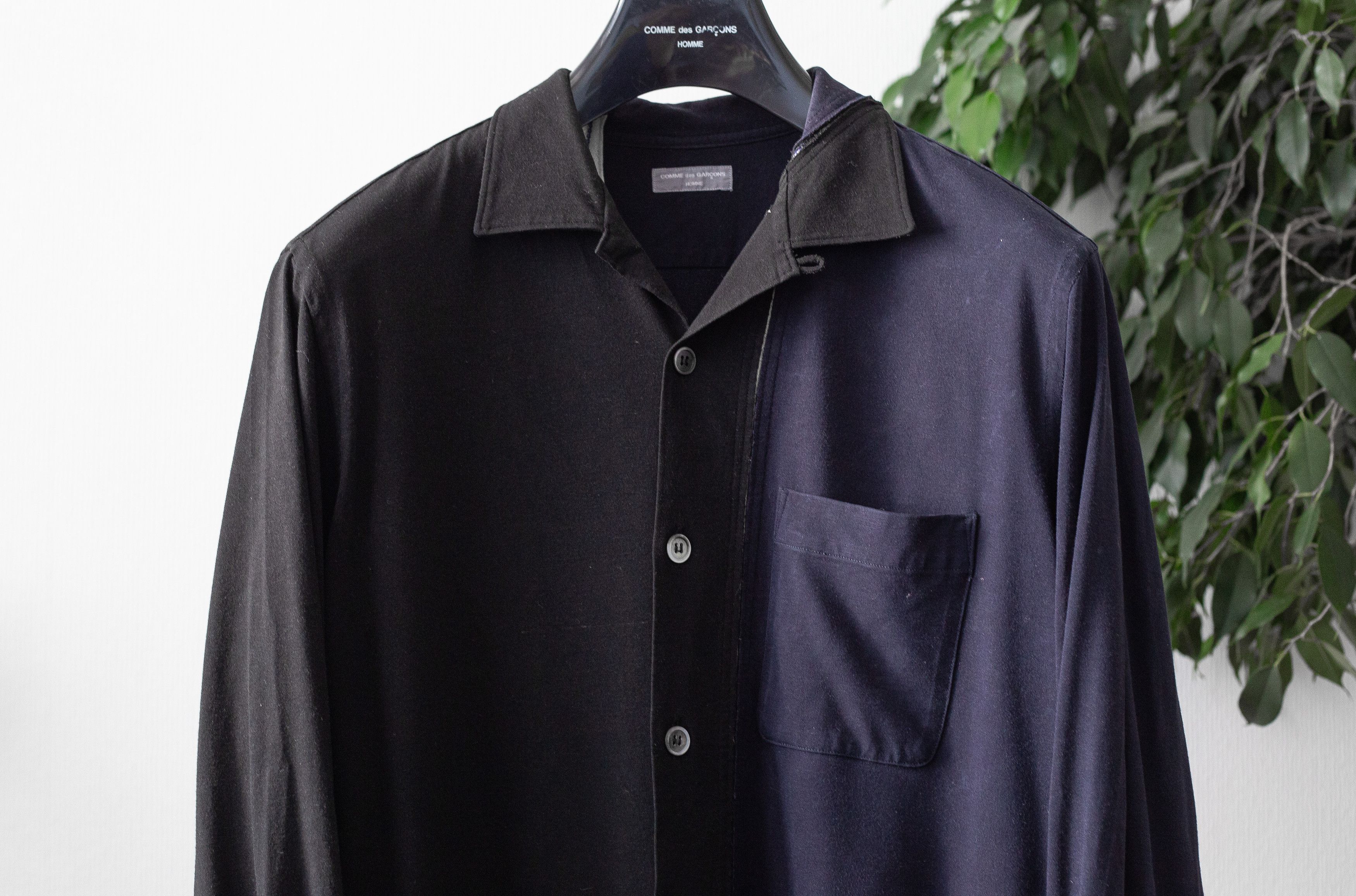 Comme des Garcons Homme 2001SS two-tone design shirt Size US S / EU 44-46 / 1 - 3 Thumbnail