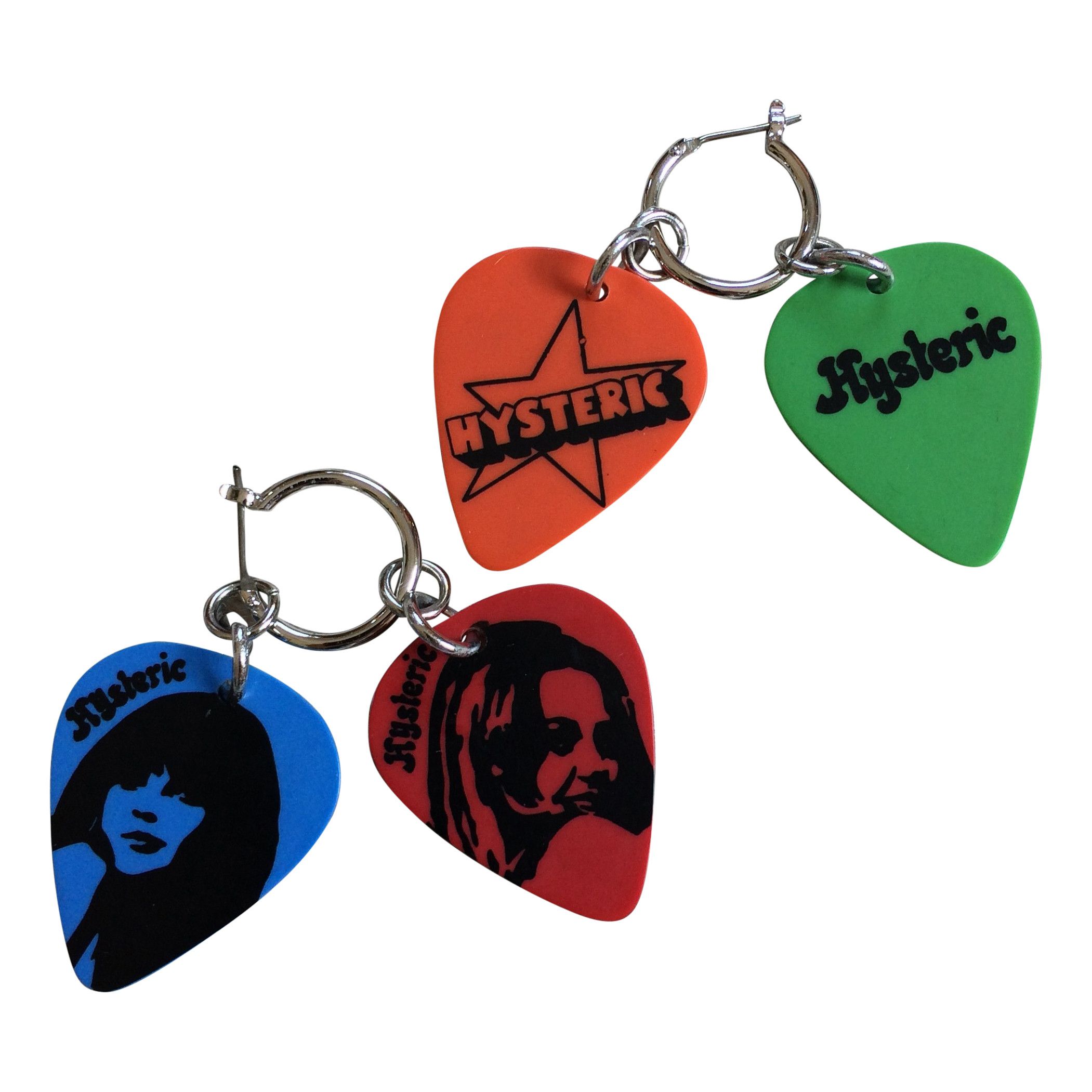 Hysteric Glamour Hysteric Glamour Guitar Pick Charm Earrings | Grailed