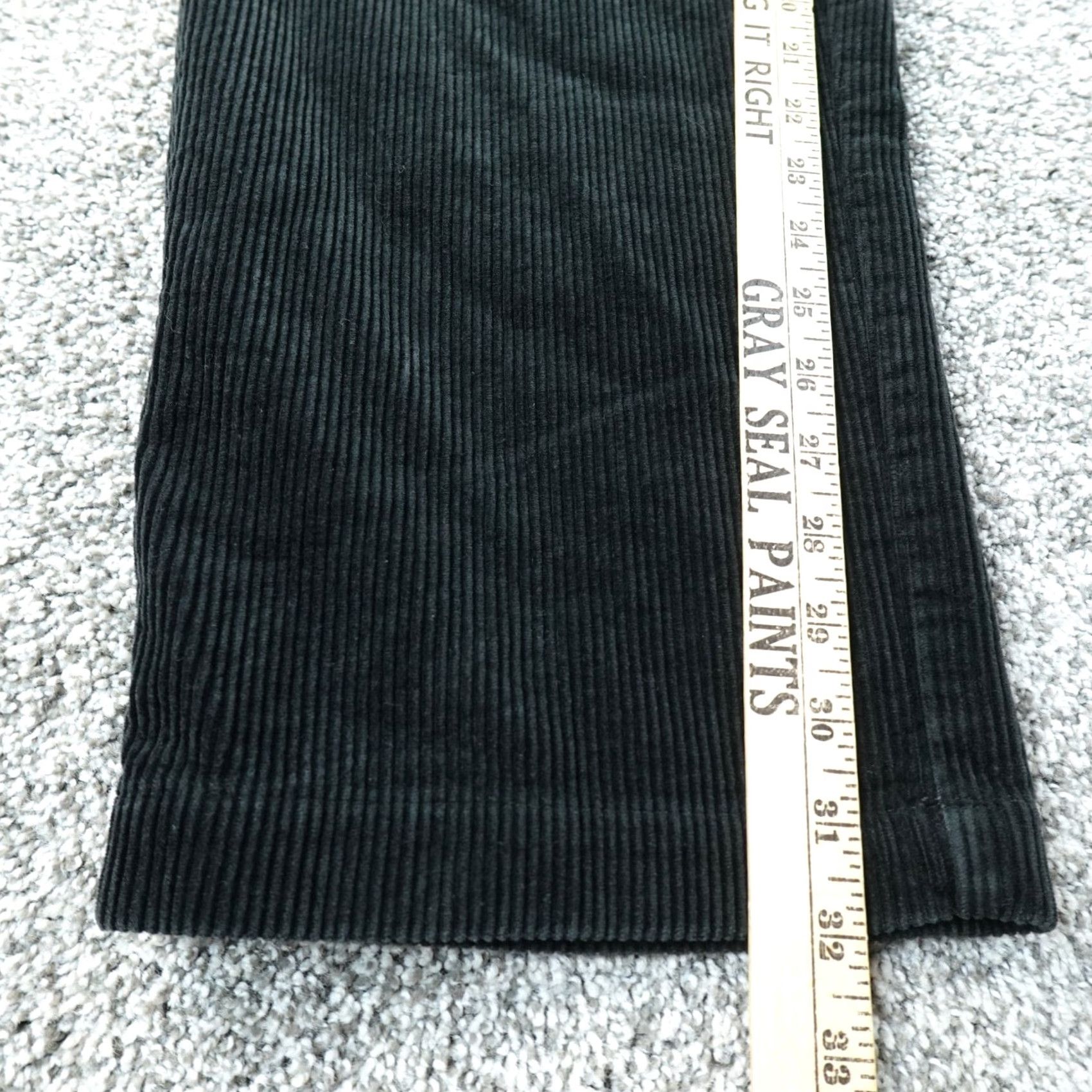 Polo Ralph Lauren VTG Ralph Lauren Pants Mens 35X32 Black Corduroy Andrew Chino Trouser Pleated Pants Size US 35 - 3 Thumbnail