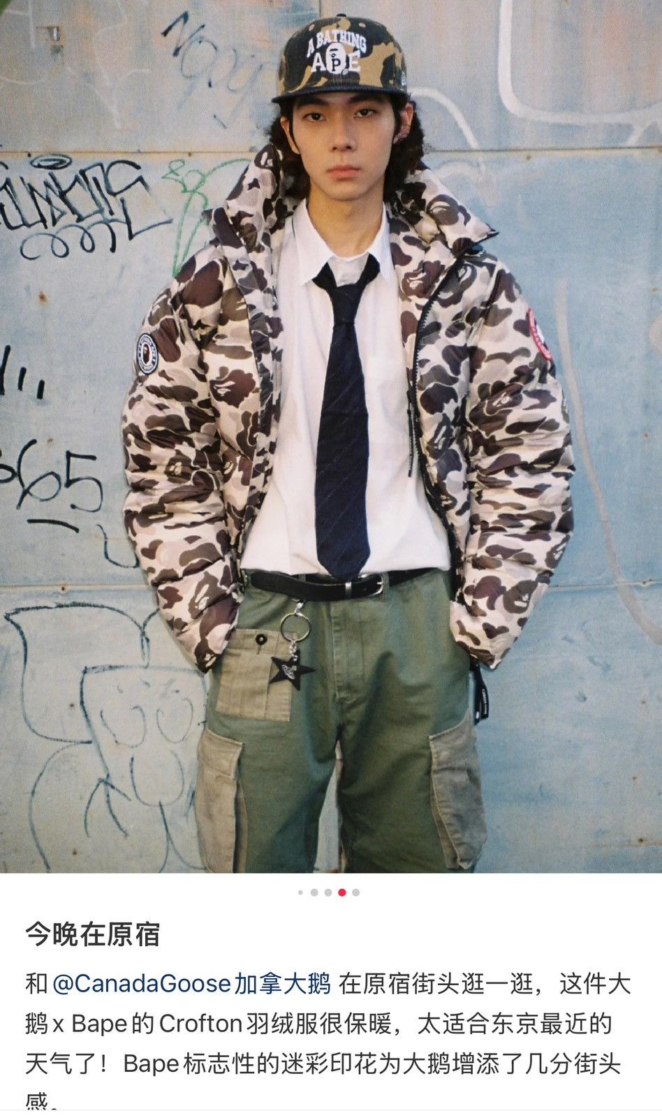 Canada Goose x Bape Down Jacket camo