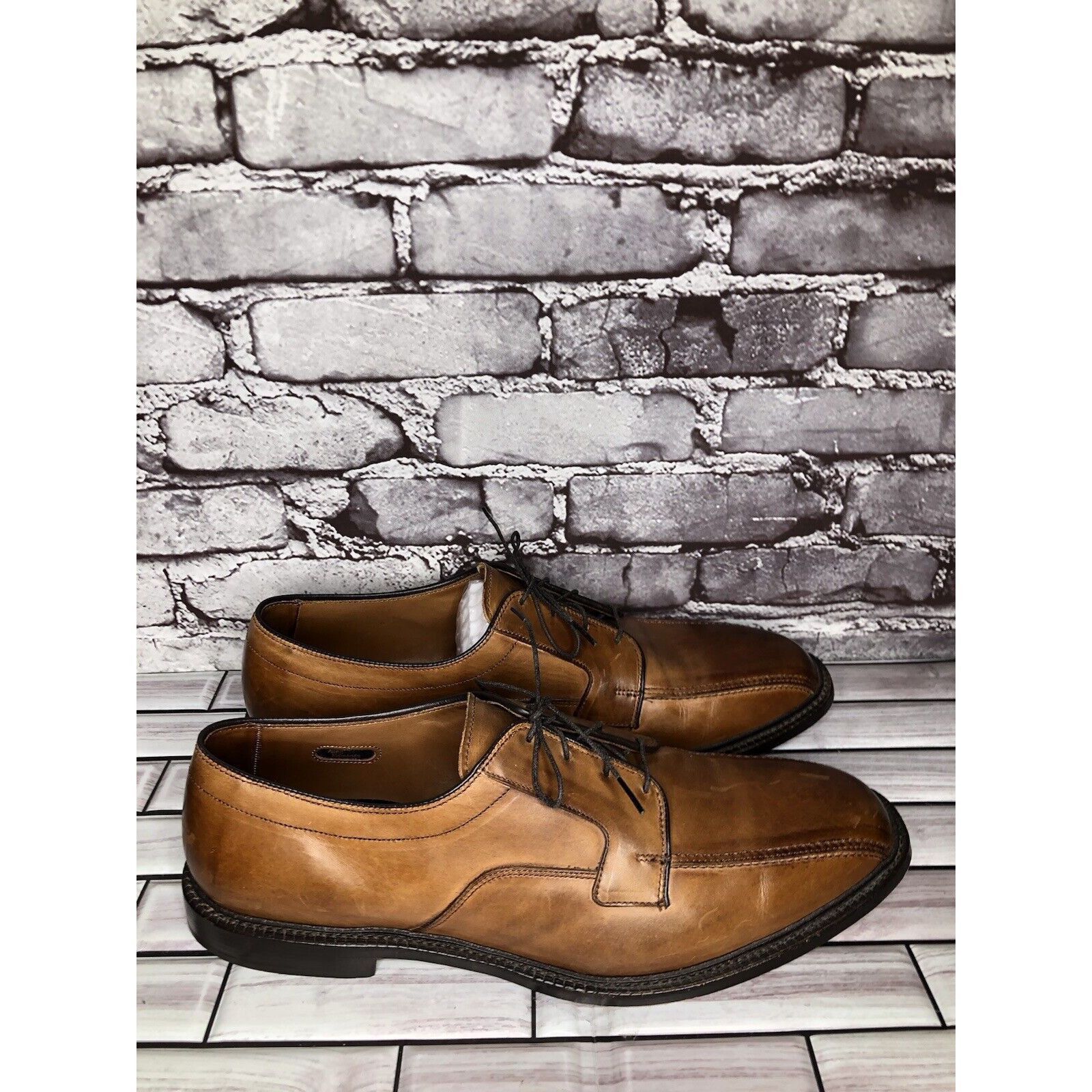 Allen Edmonds Allen Edmonds Dawson Brown Leather Derby Blucher Bicycle Dre Size US 13 / EU 46 - 11 Thumbnail