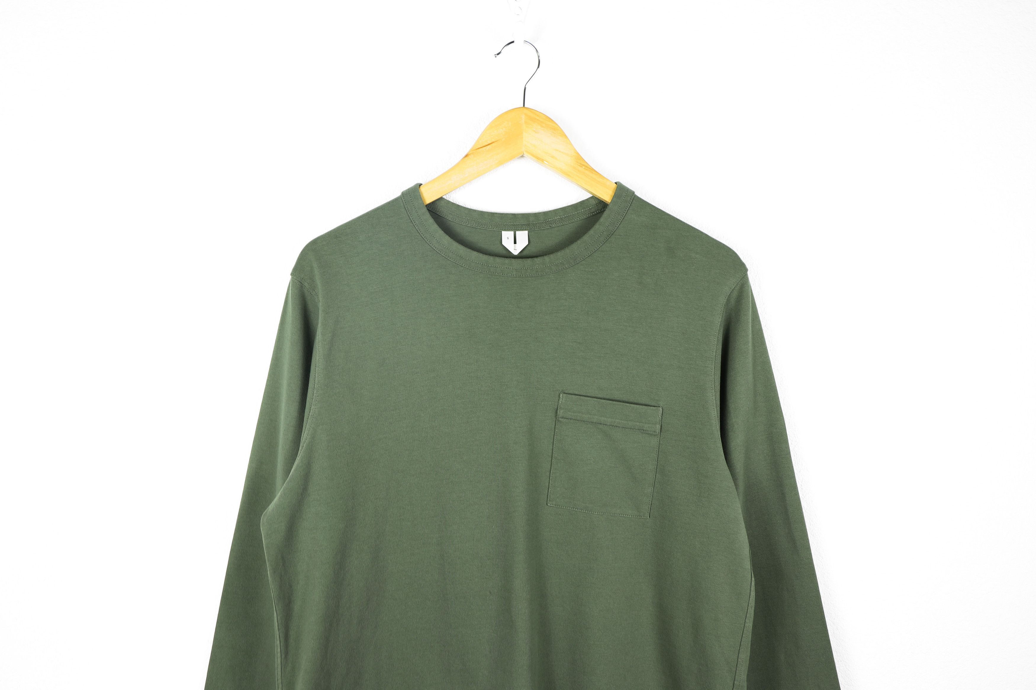 Arket Arket Army Green Military Pocket Long Sleeve Tee T-shirt Size US S / EU 44-46 / 1 - 2 Thumbnail